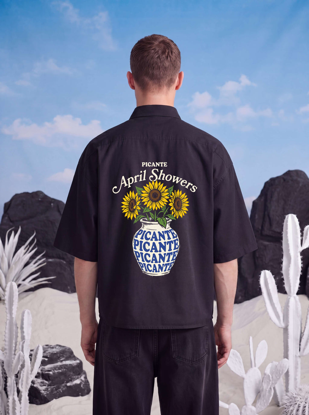 HALF SLEEVE SHIRT - April showers