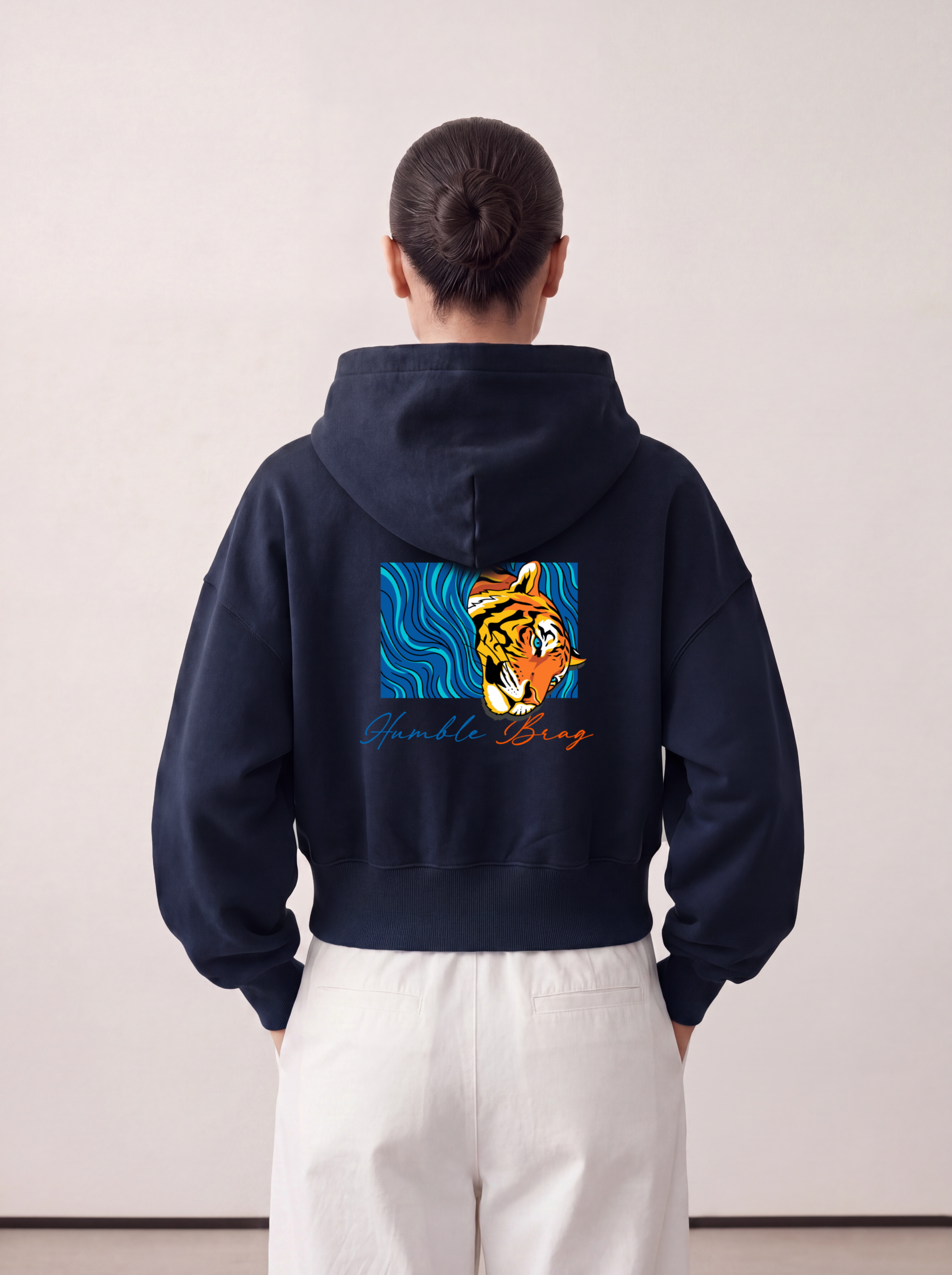 Women's OVERSIZED HOODIE - Aqua roar