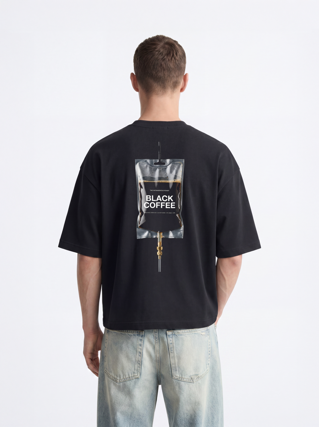 OVERSIZED TEE -Black coffee drip