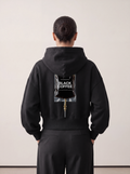 Women's OVERSIZED HOODIE - Black coffee drip