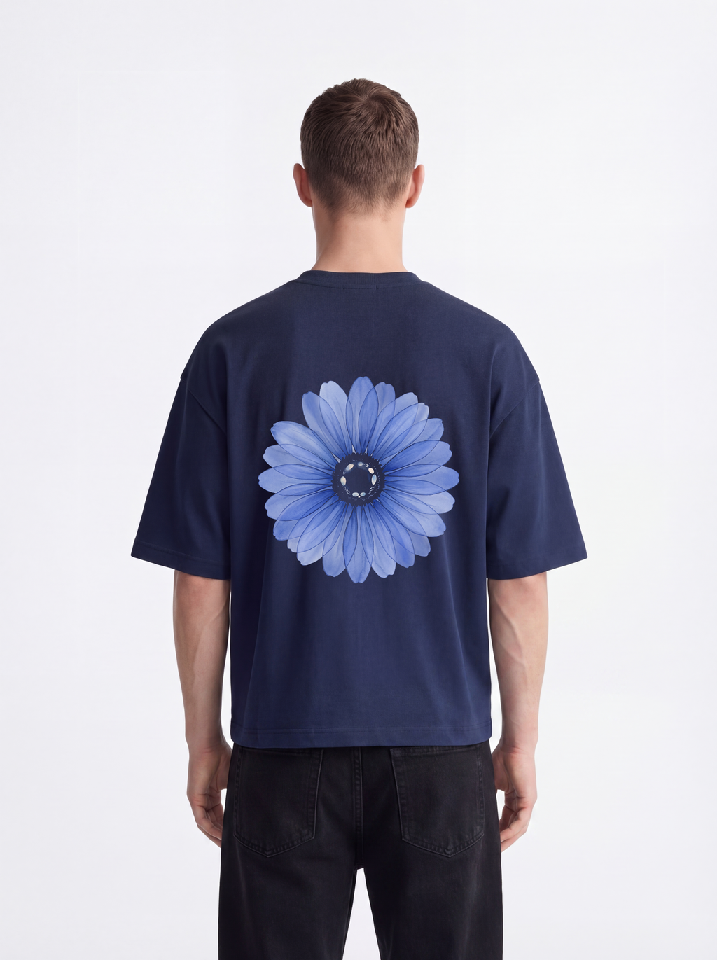 OVERSIZED TEE - Blueberry Bloom