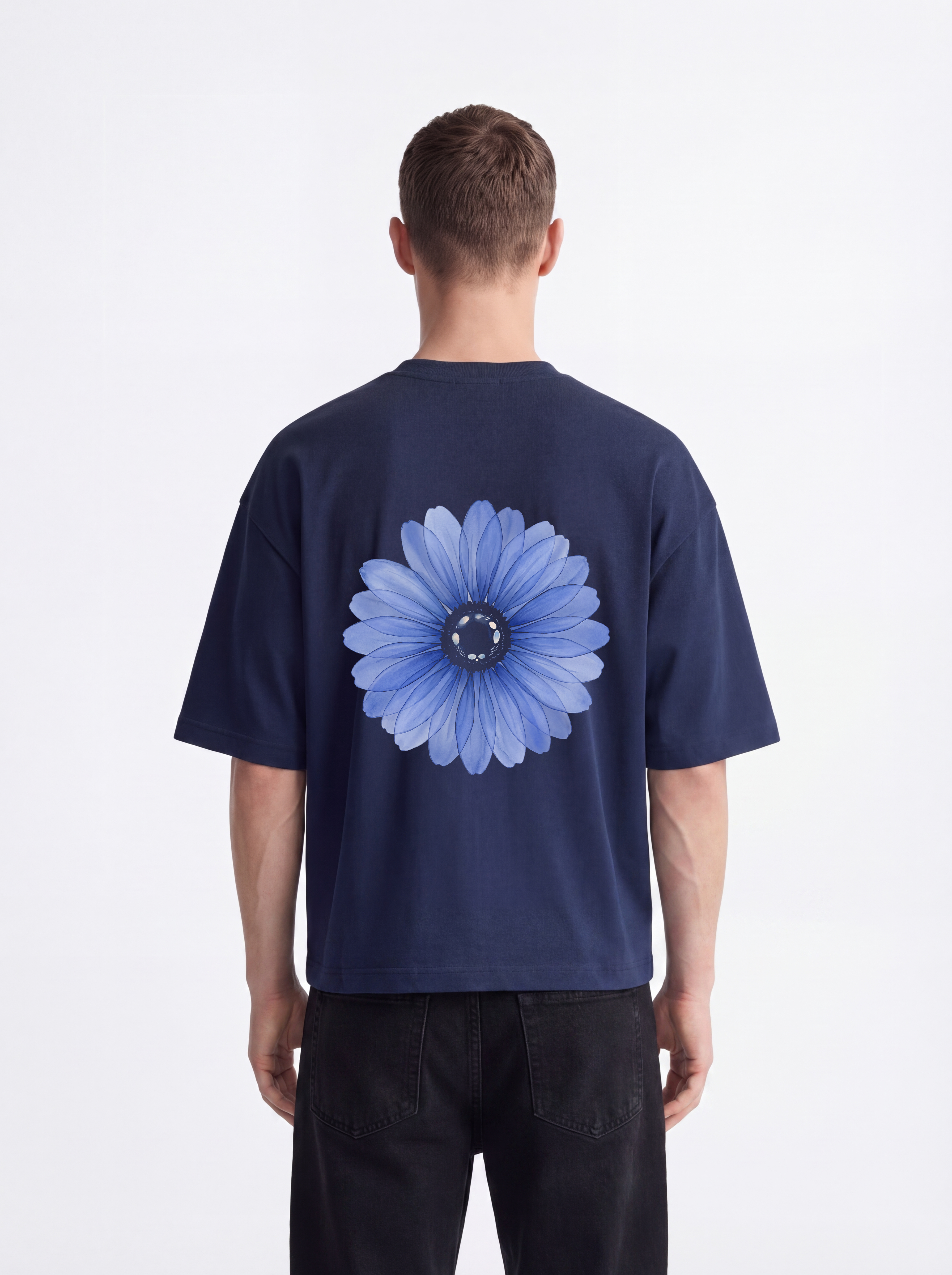 OVERSIZED TEE - Blueberry Bloom