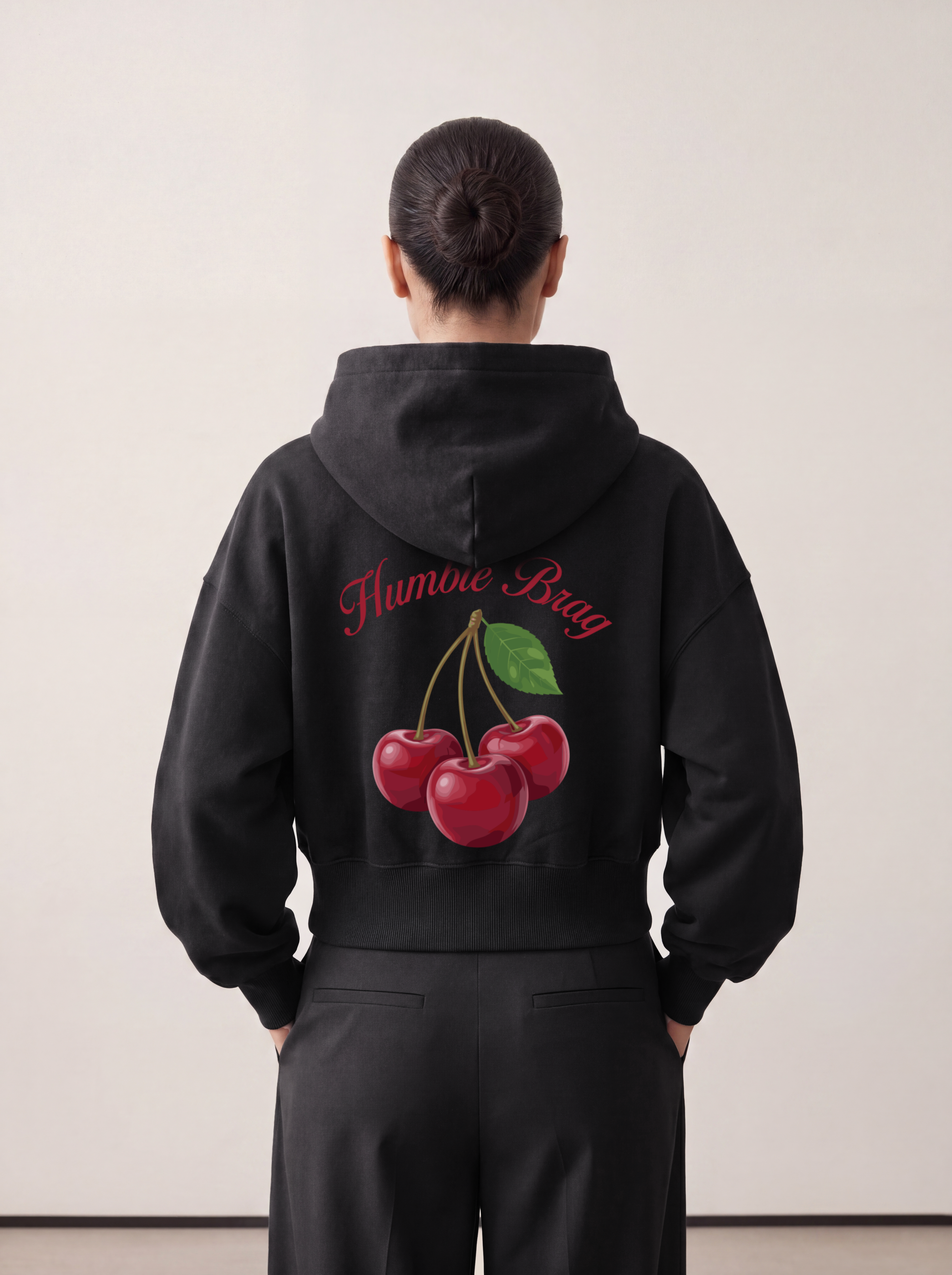 Women's OVERSIZED HOODIE - Cherry Brag