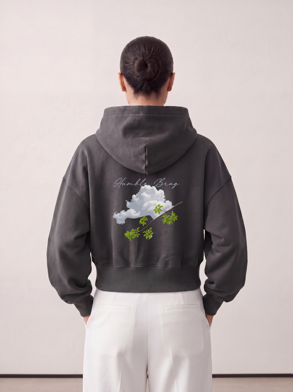 Women's OVERSIZED HOODIE - Cloud branch