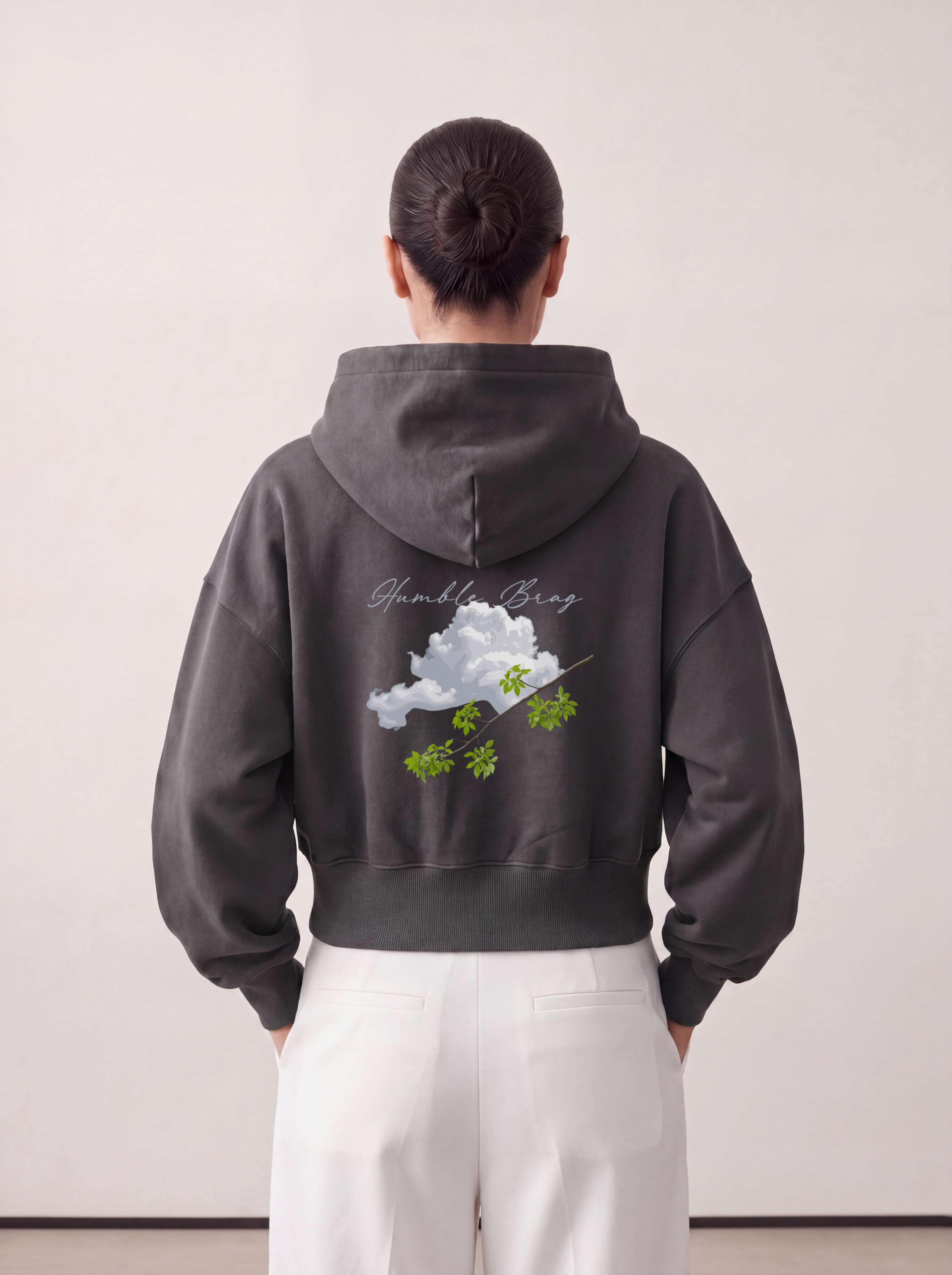 Women's OVERSIZED HOODIE - Cloud branch