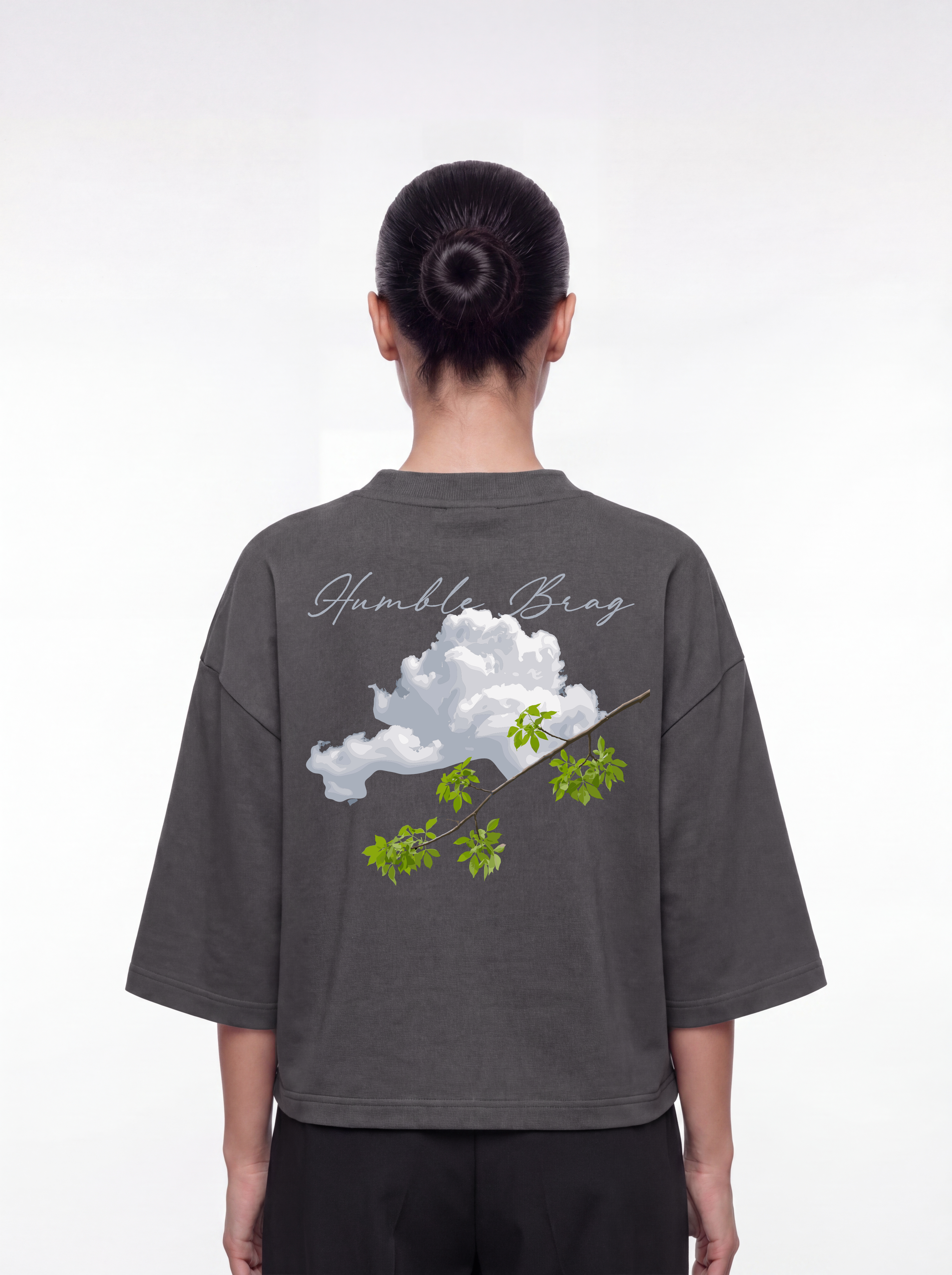 Women's OVERSZIED TEE - Cloud Branch