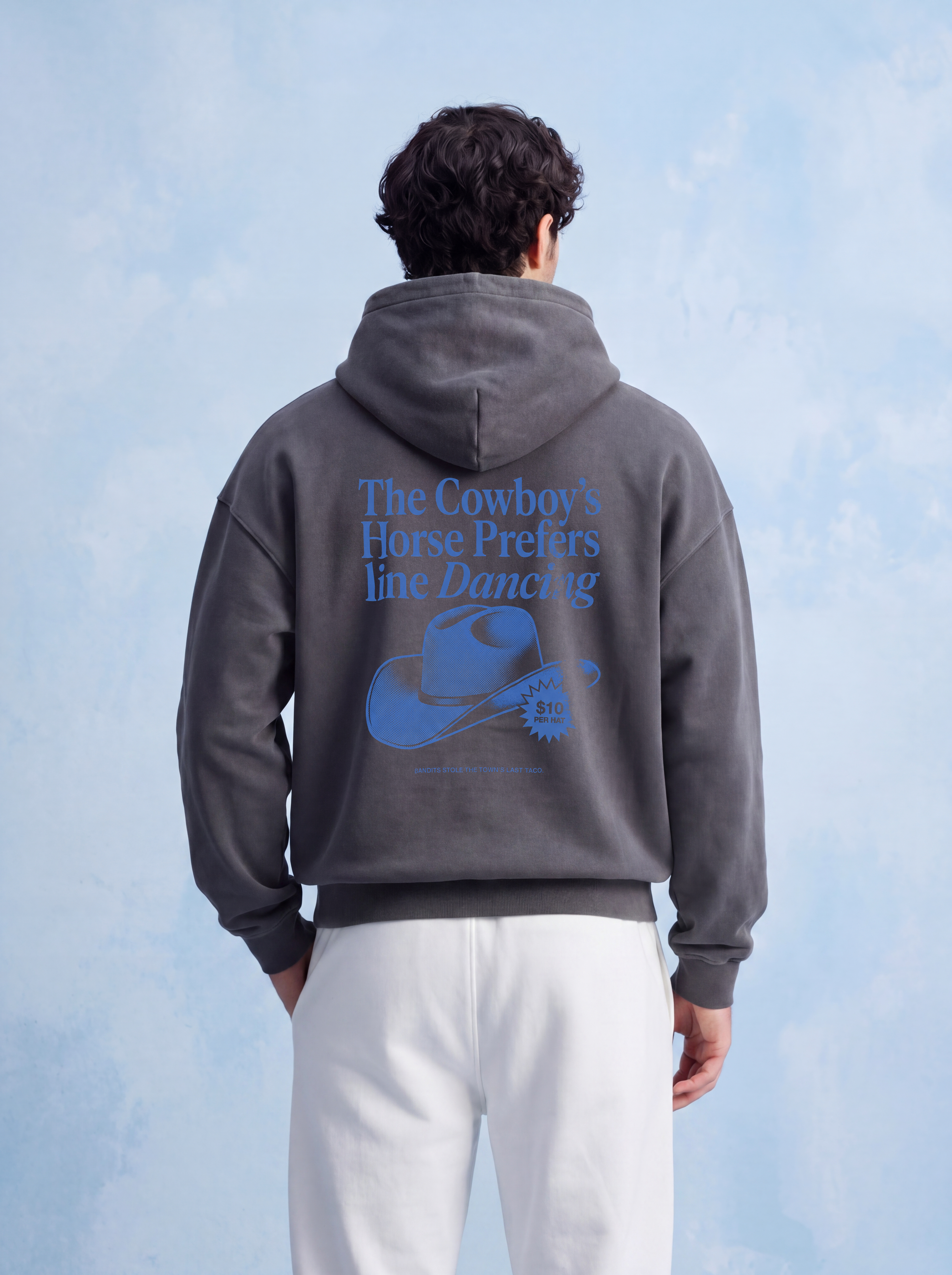 OVERSIZED HOODIE - Cowboys Horse
