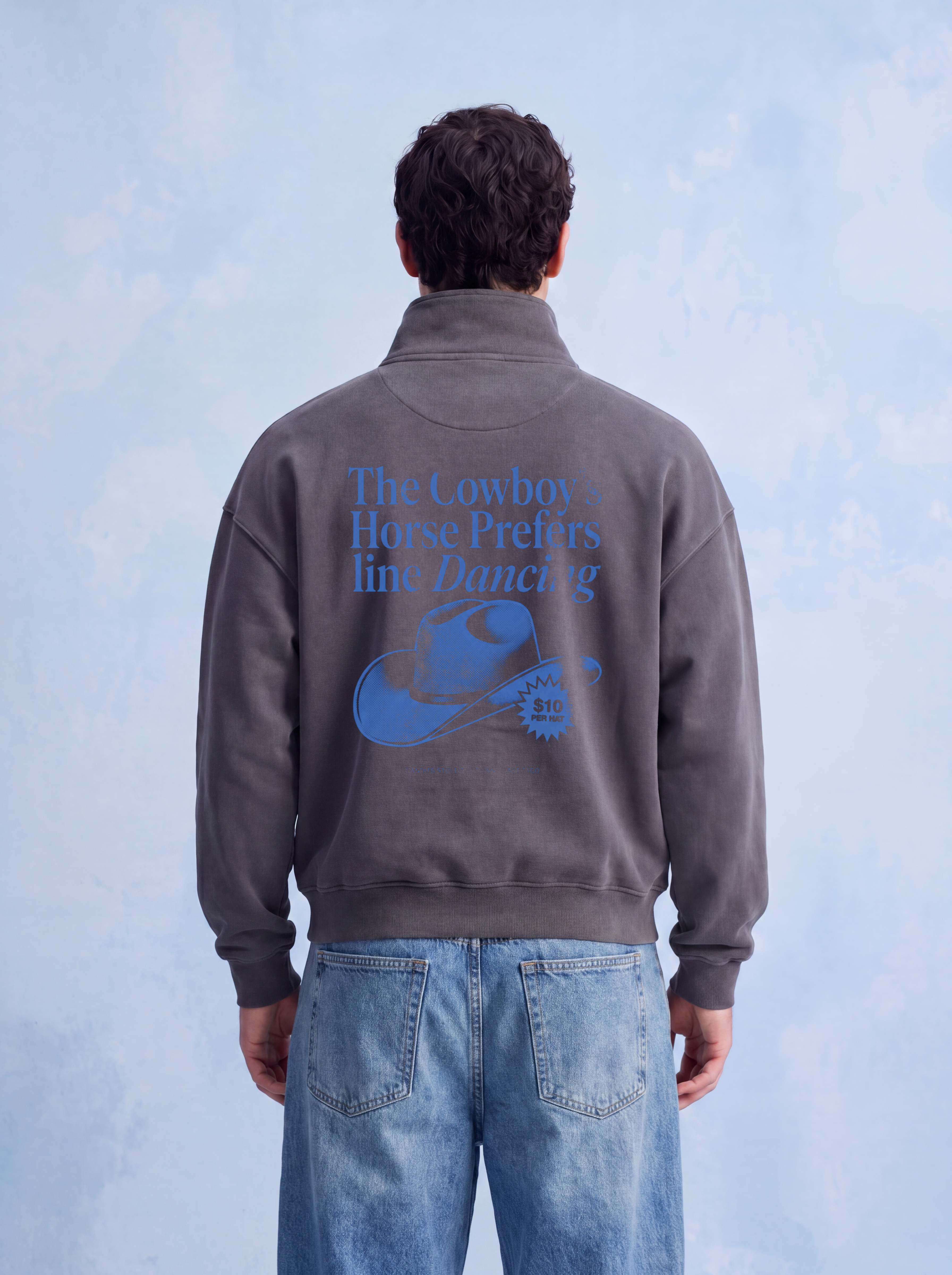 QUARTER ZIP - Cowboys Horse
