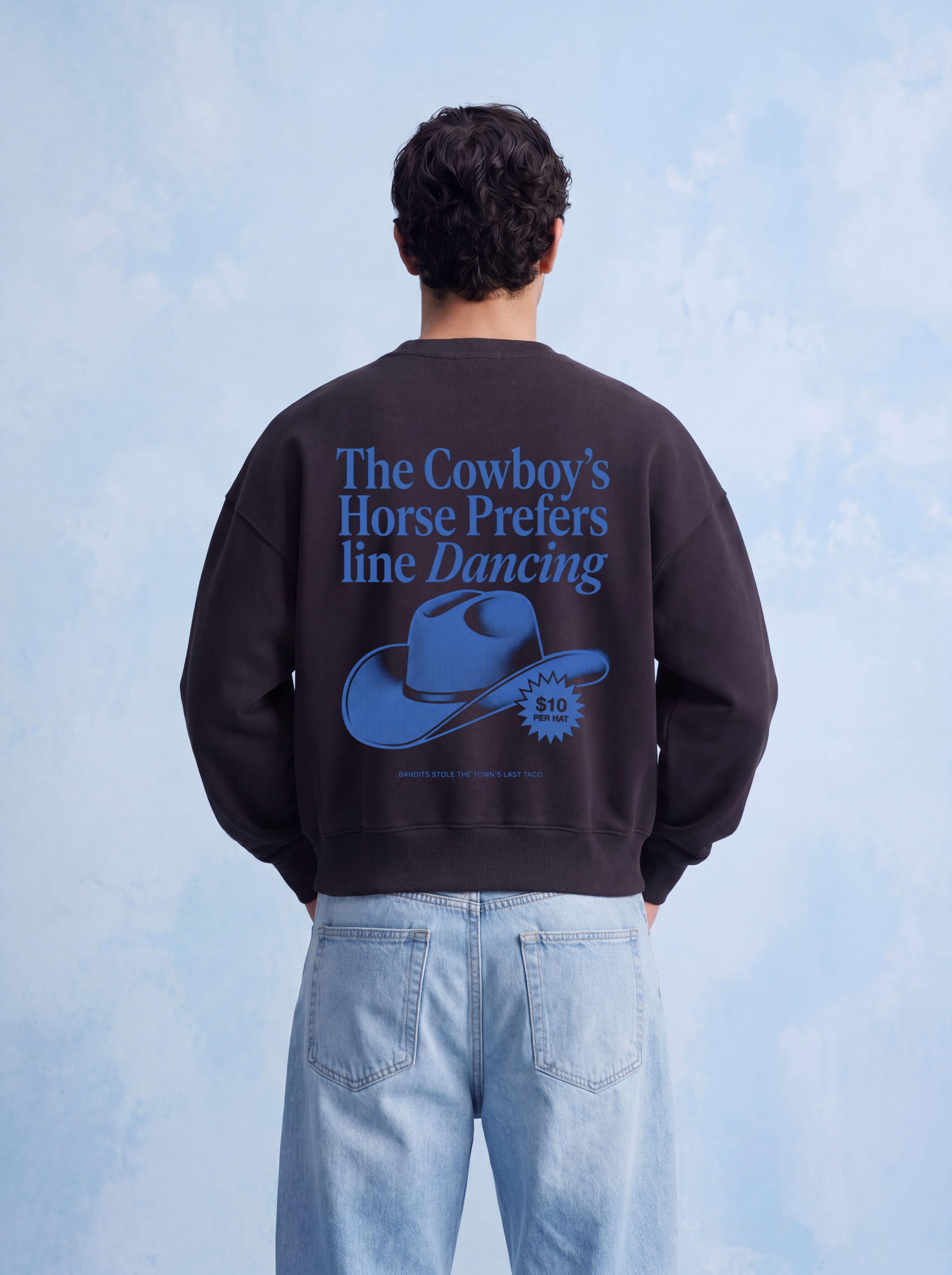 SWEATSHIRT - Cowboys horse