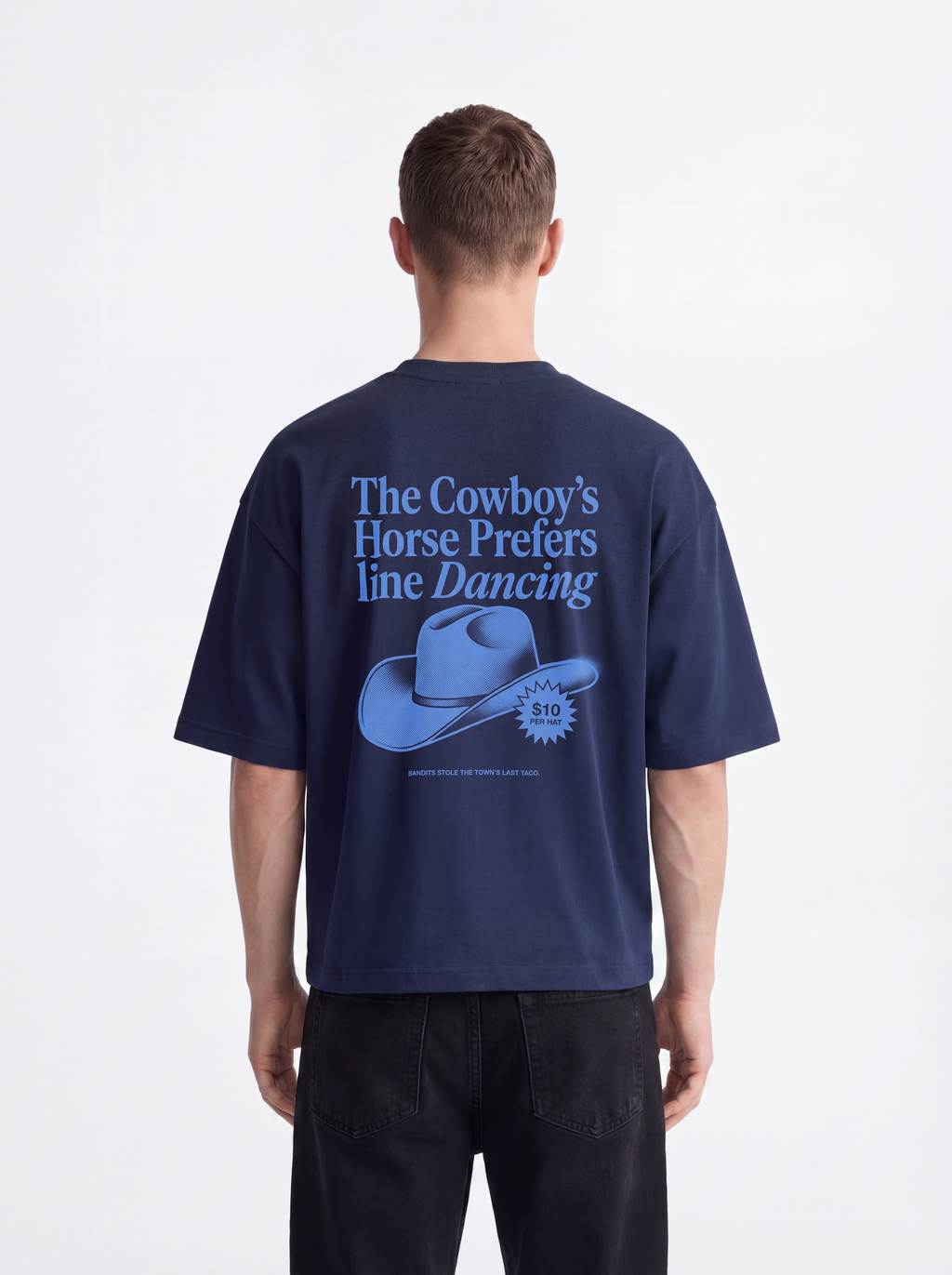 OVERSIZED TEE - Cowboys Horse