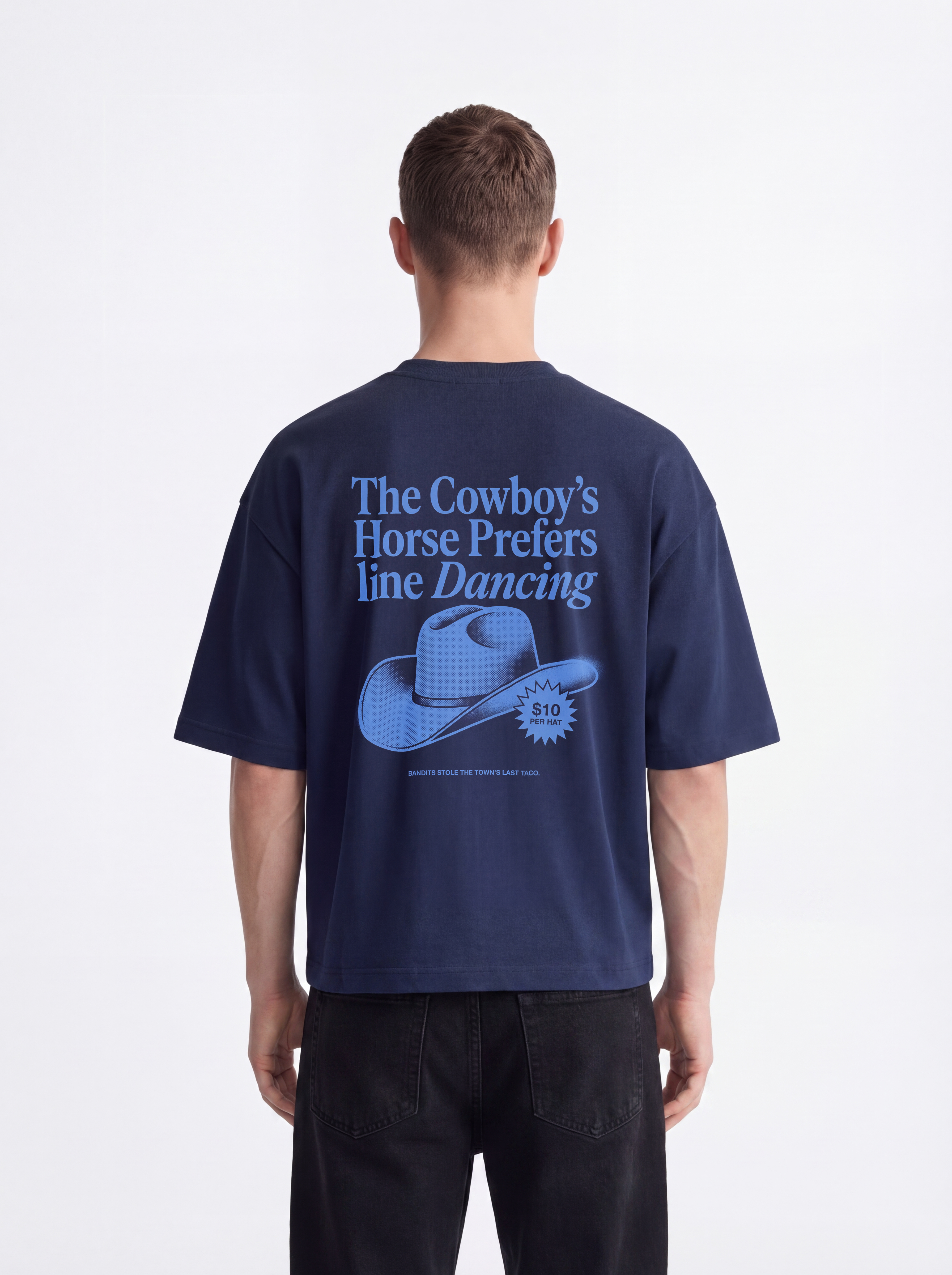 OVERSIZED TEE - Cowboys Horse