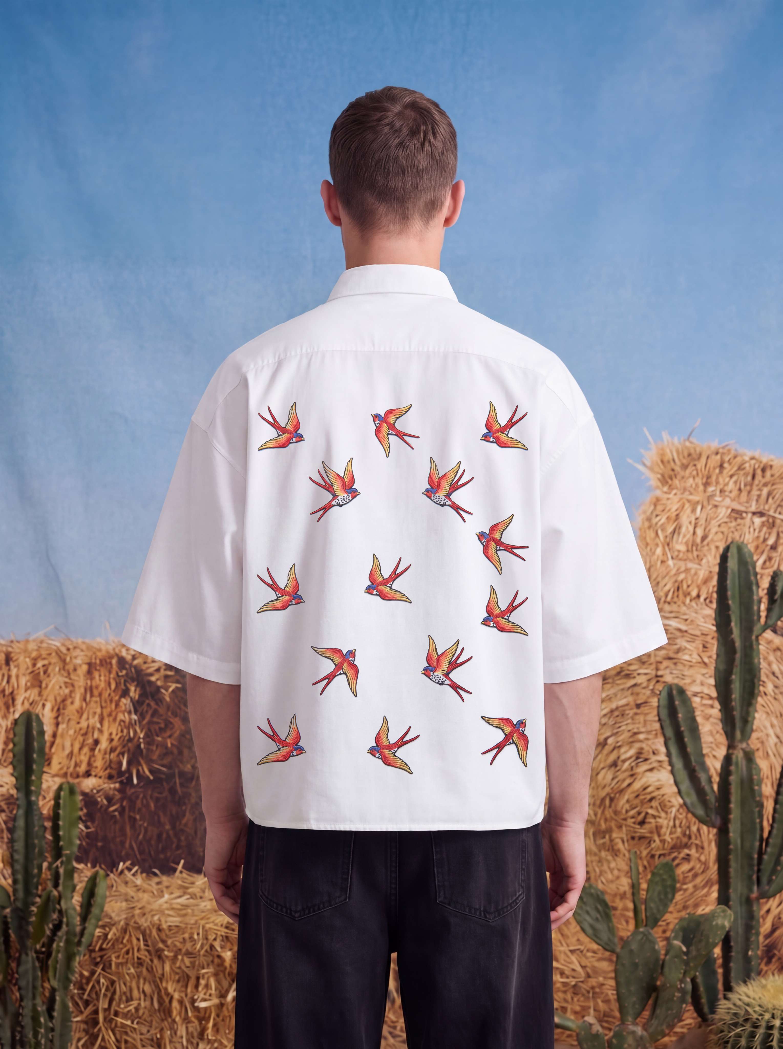 HALF SLEEVE SHIRT - Criss cross