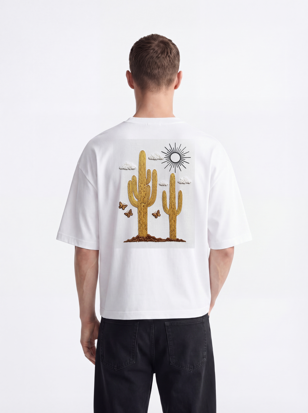 OVERSIZED TEE - Desert cactus