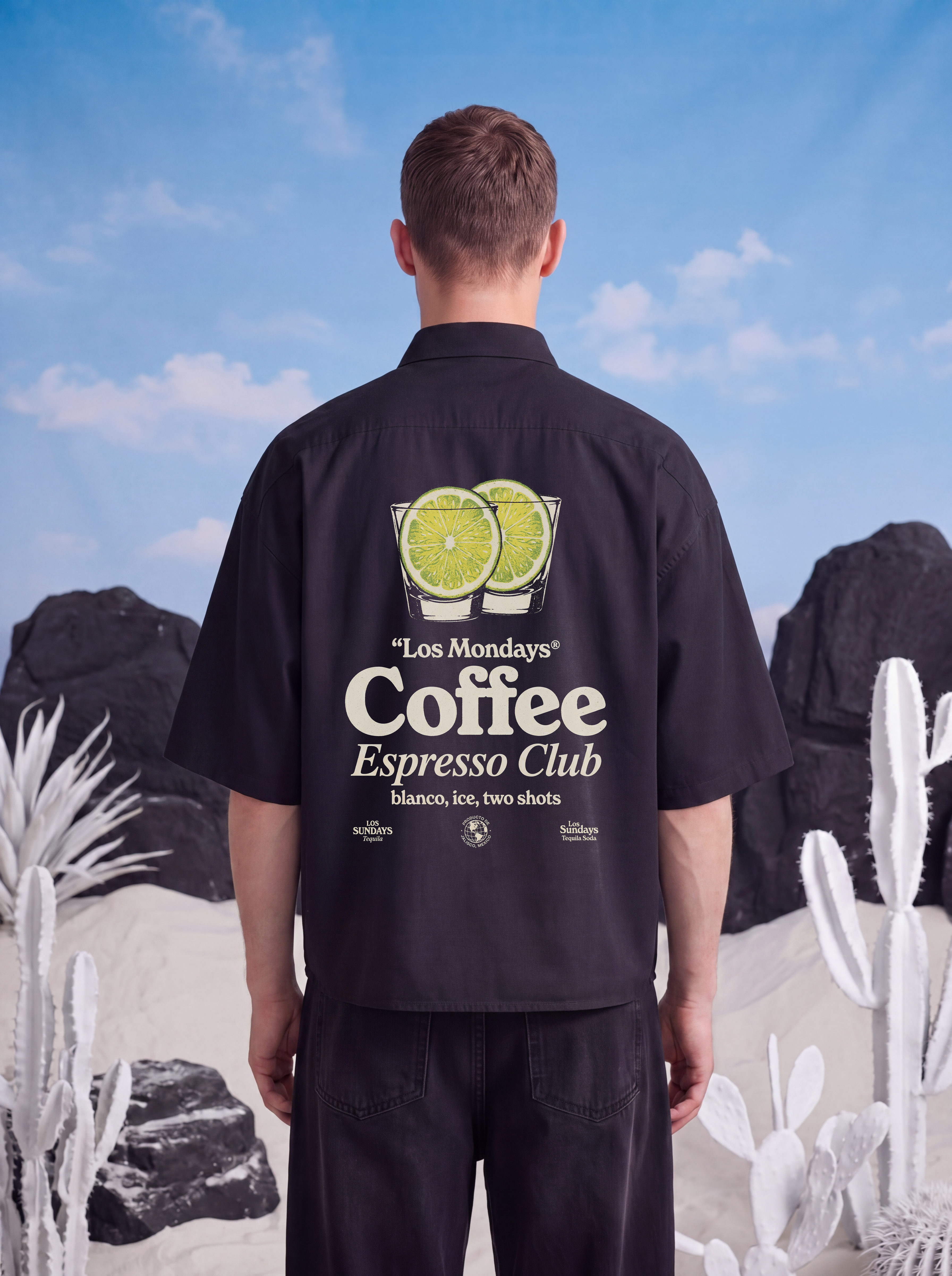 HALF SLEEVE SHIRT - Espresso club