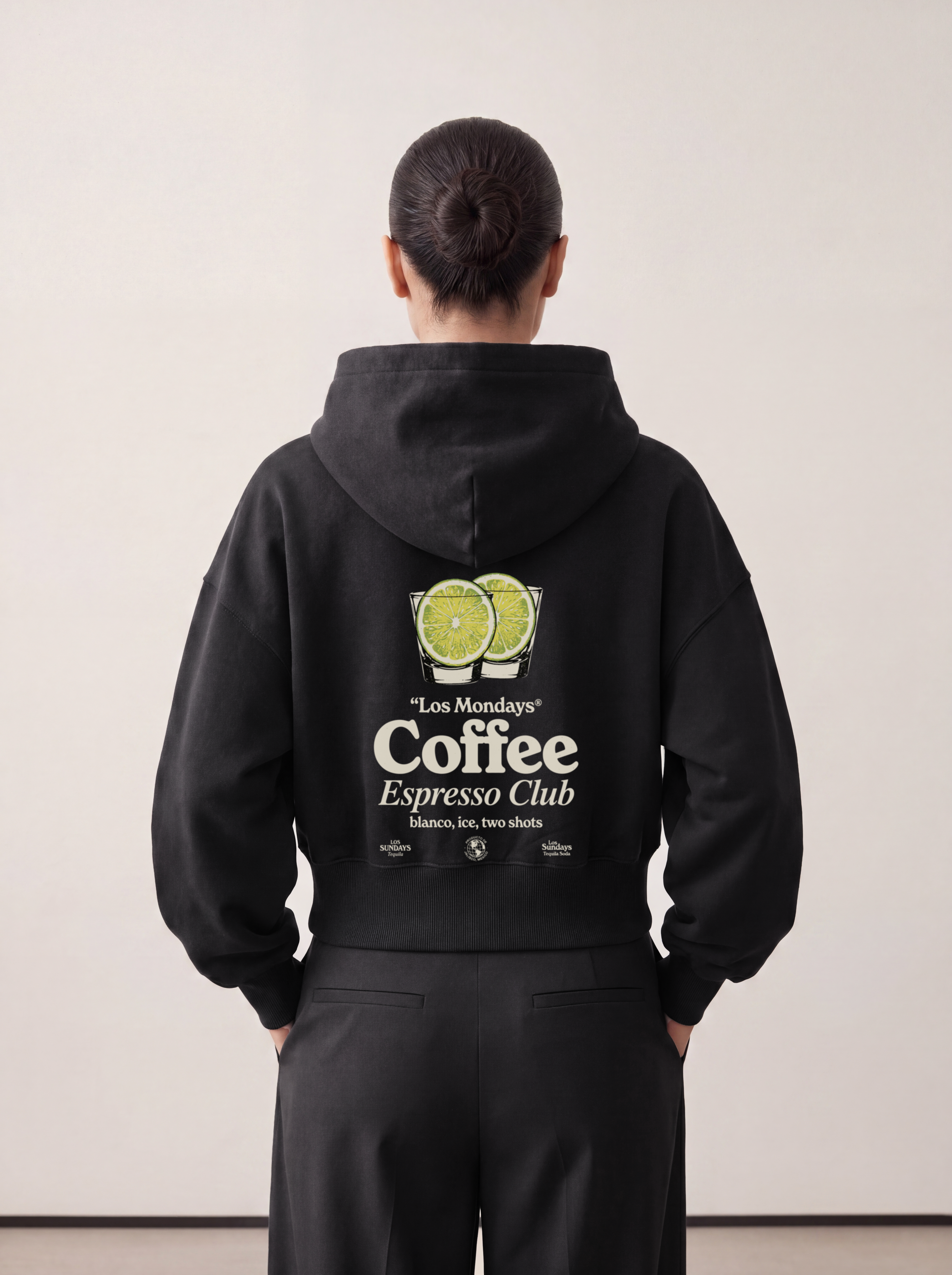 Women's OVERSIZED HOODIE - Espresso Club