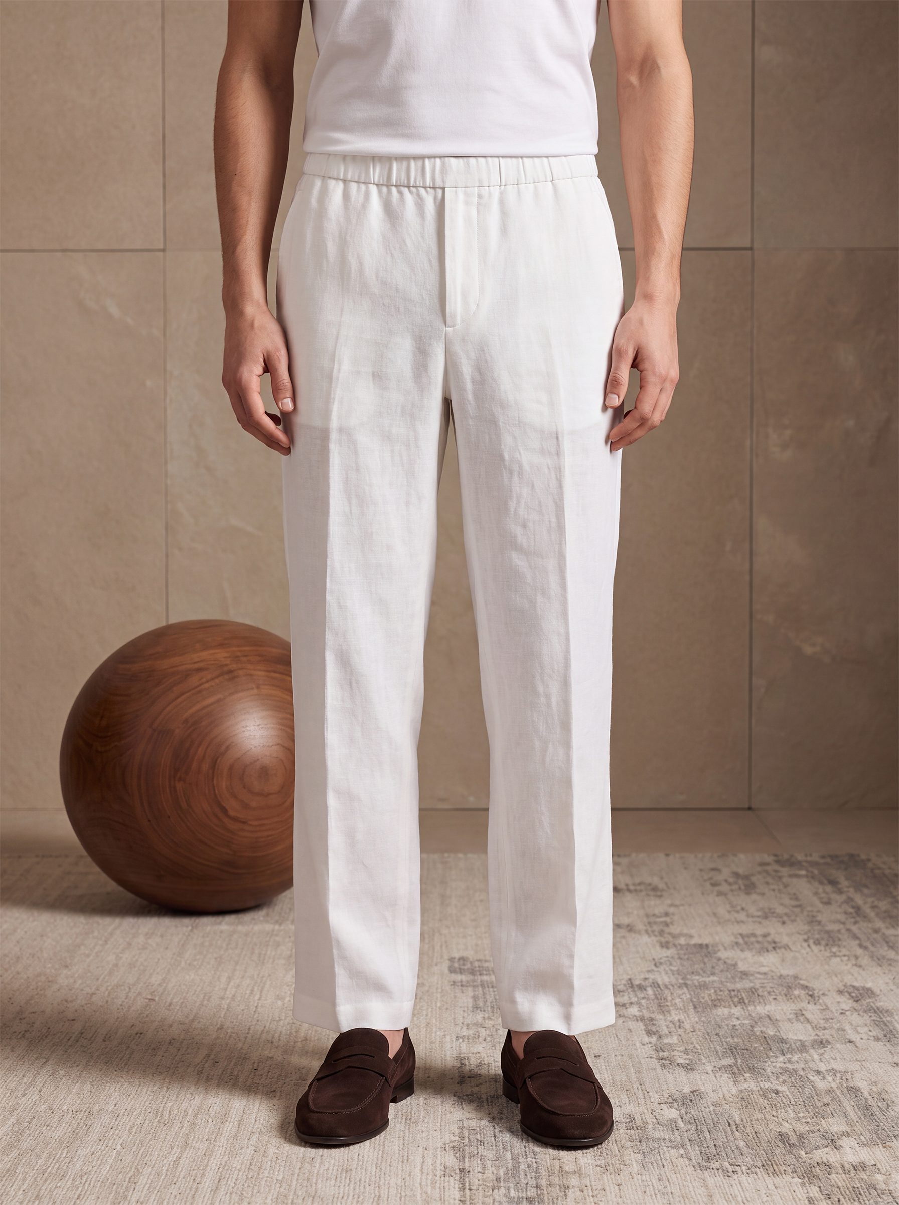 LINEN PANTS - White