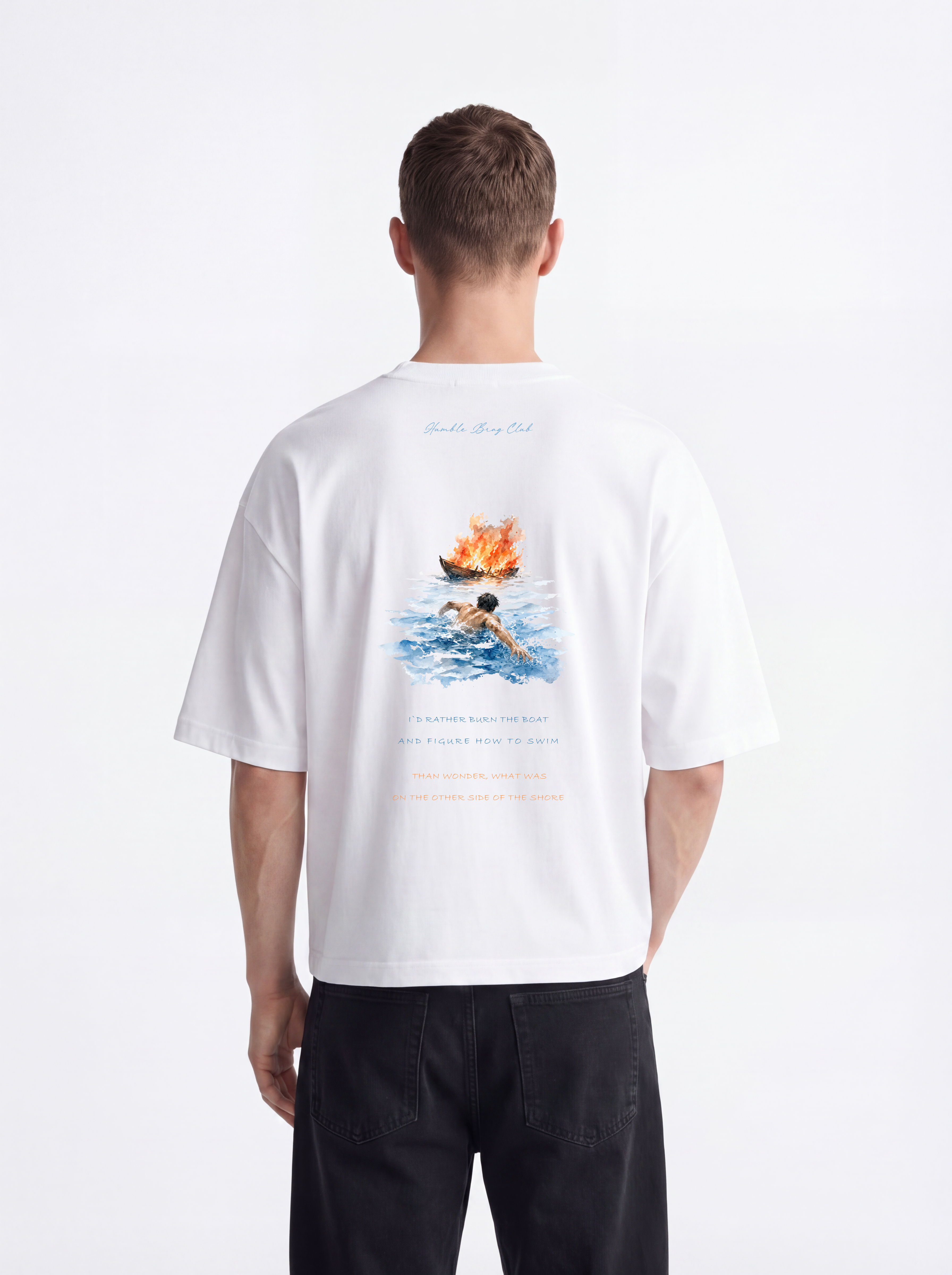 OVERSIZED TEE - Burn the boat