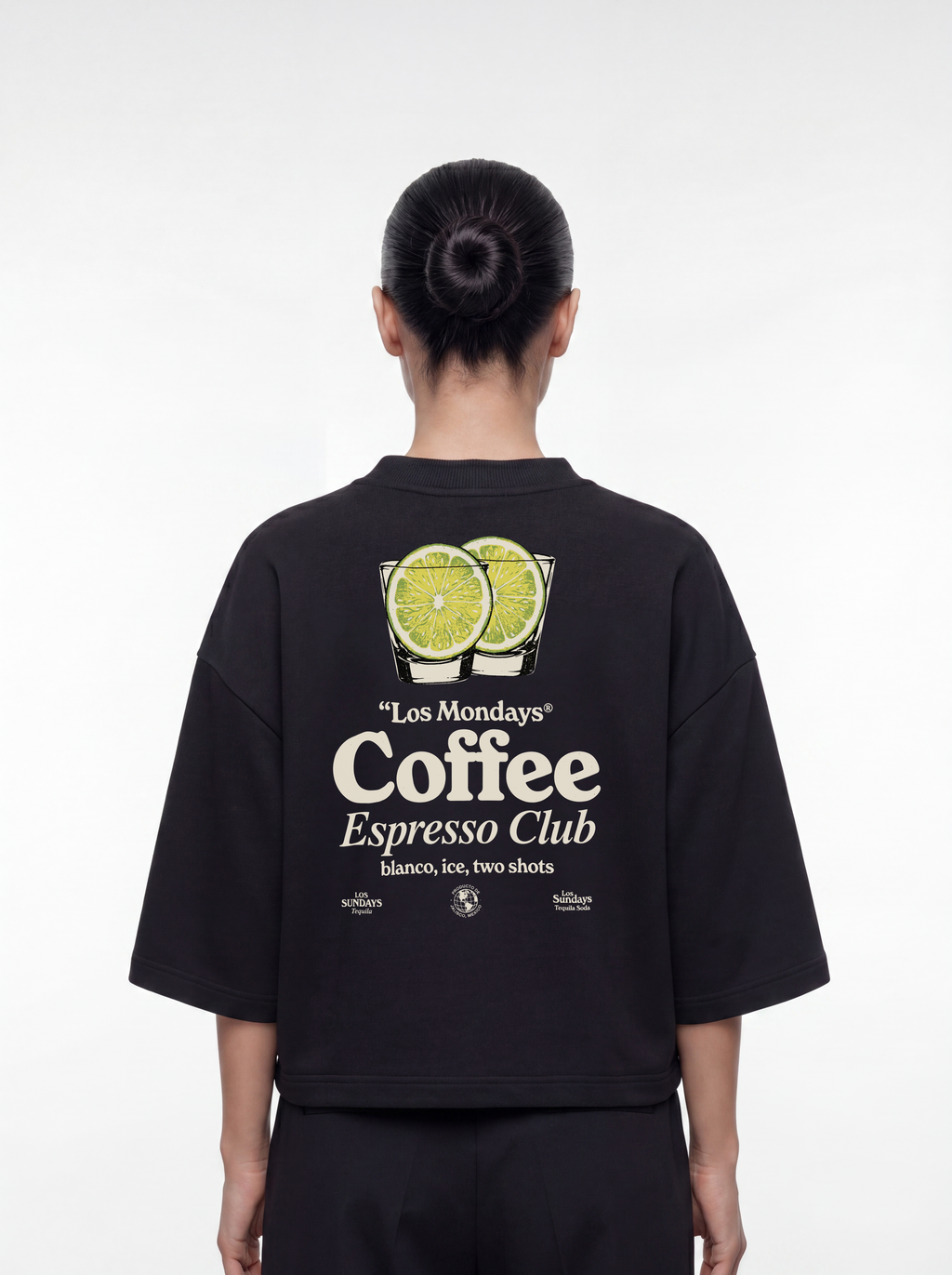 Women's OVERSZIED TEE - Espresso Club
