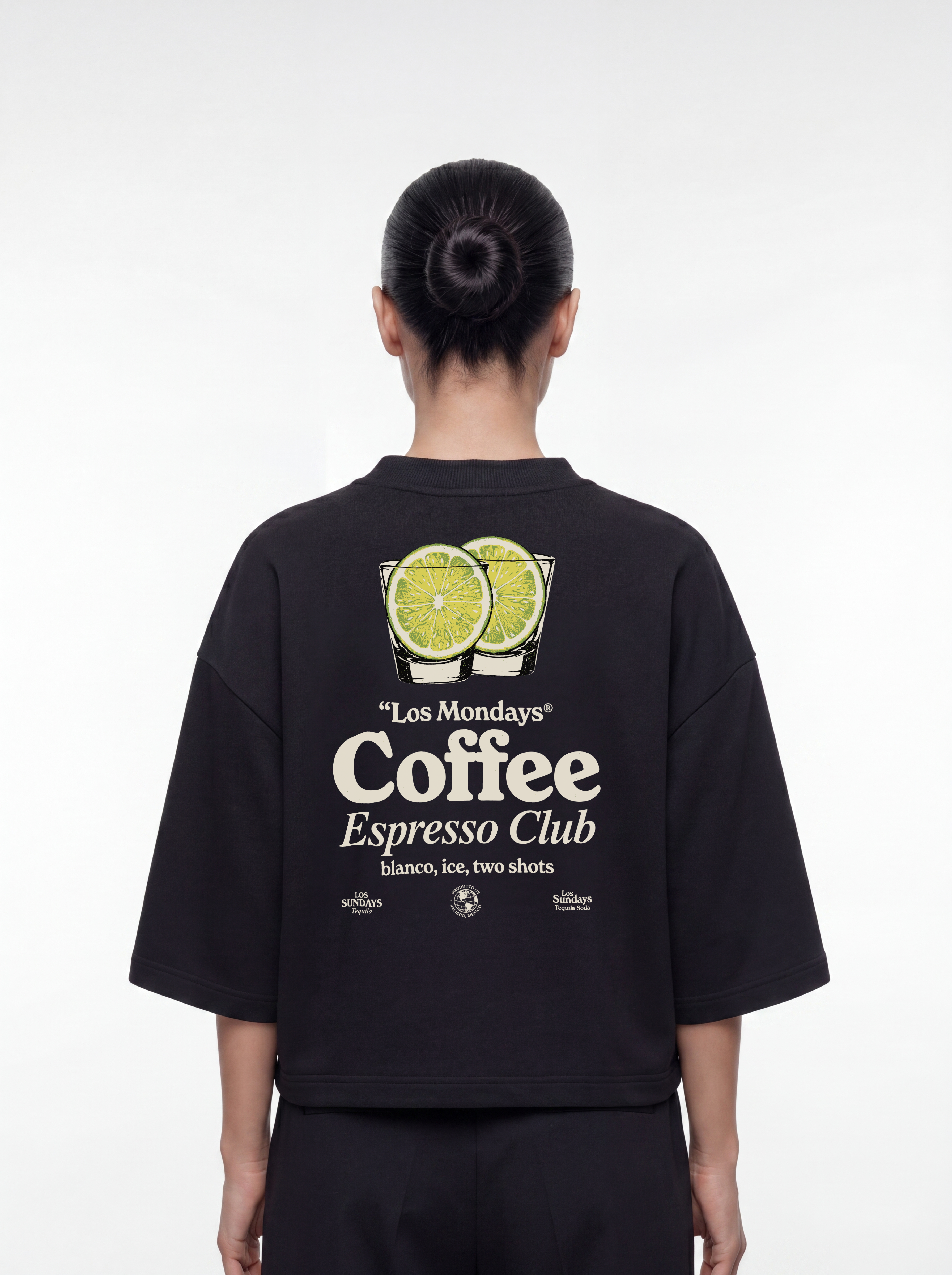 Women's OVERSZIED TEE - Espresso Club