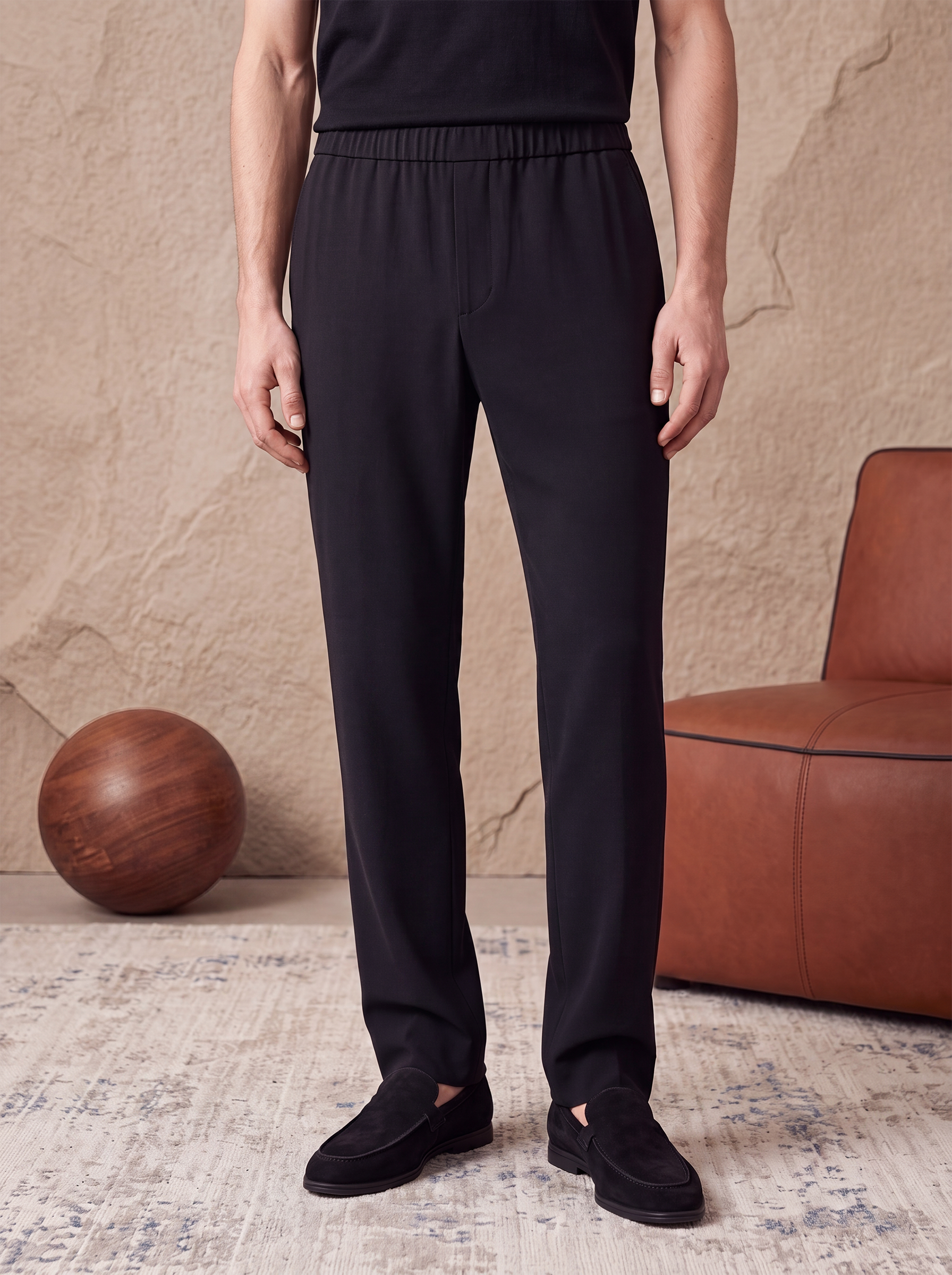 AIR TROUSER STRAIGHT - Black
