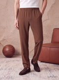 AIR TROUSER STRAIGHT - Brown