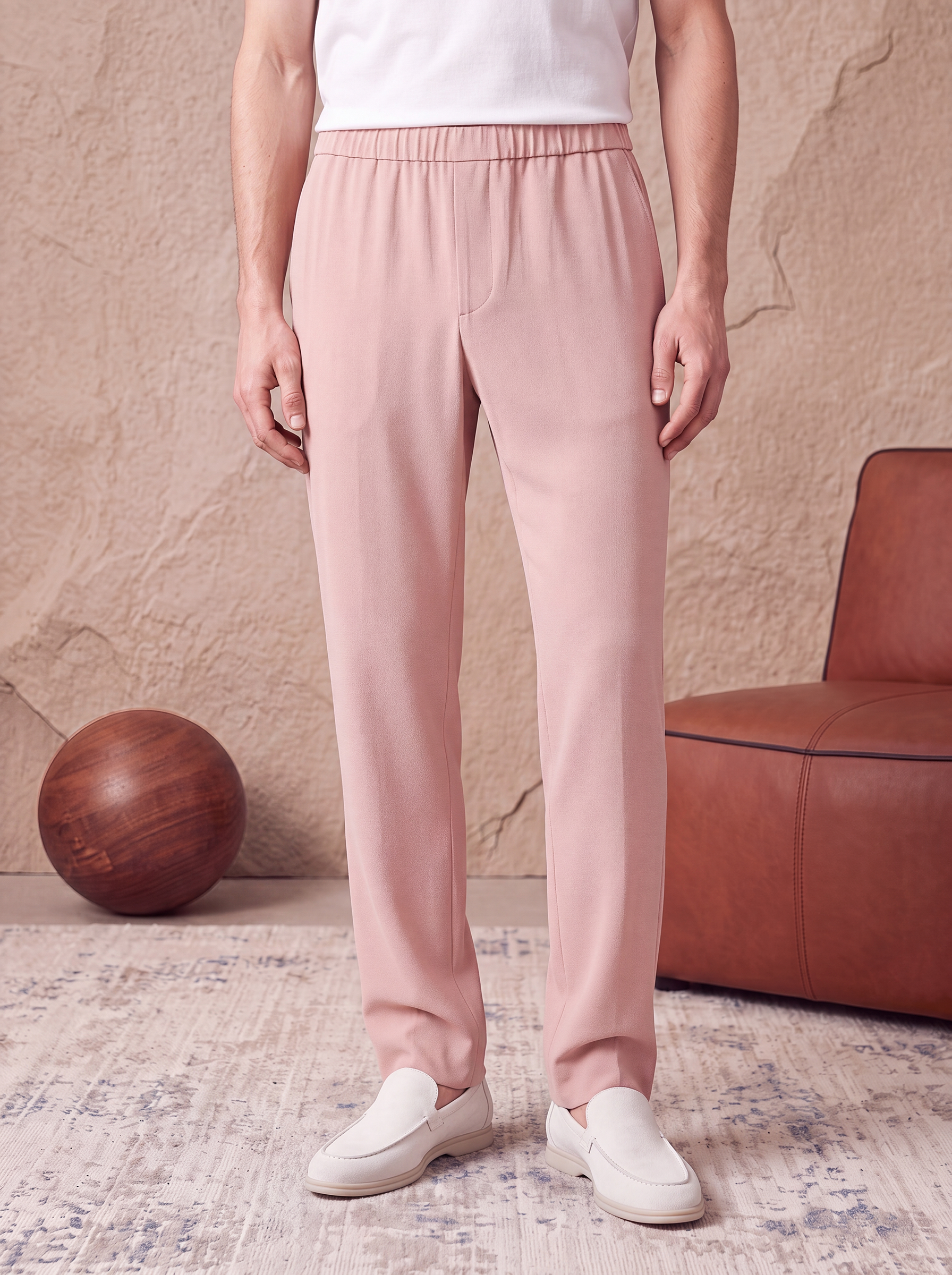 AIR TROUSER STRAIGHT - Pink