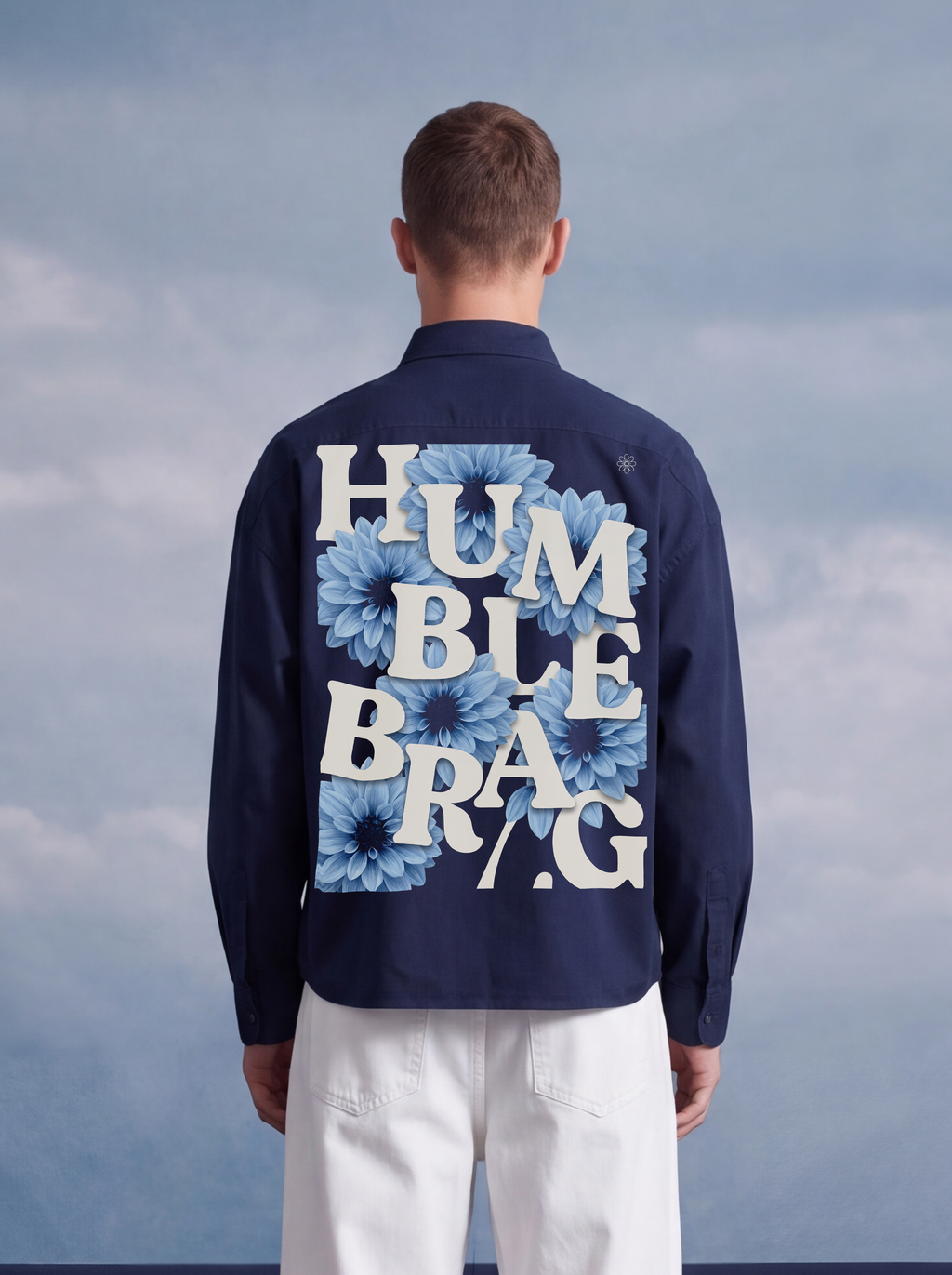 OXFORD SHIRT - HB Blue petals