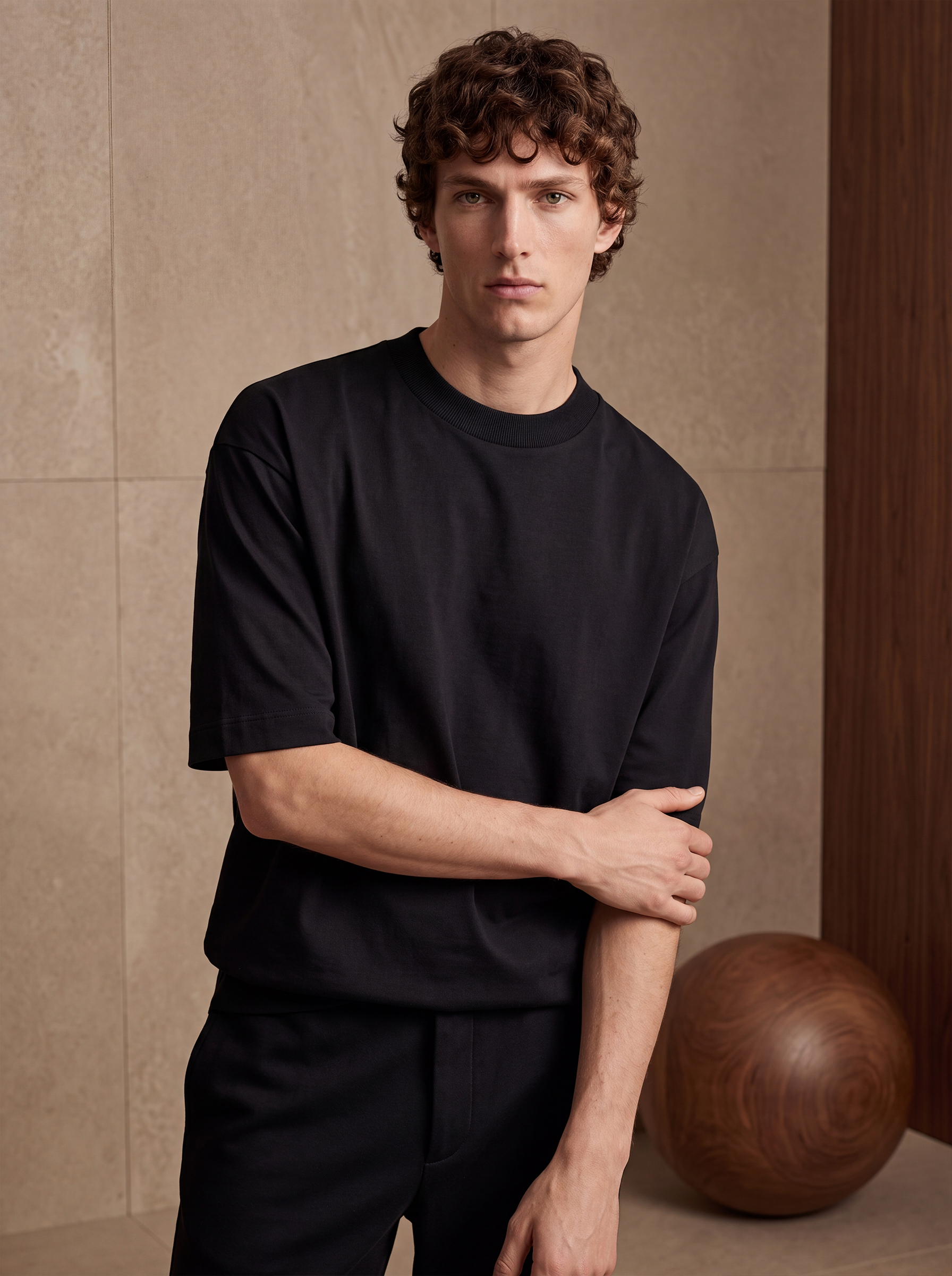 OVERSIZED TEE ESSENTIALS - Black