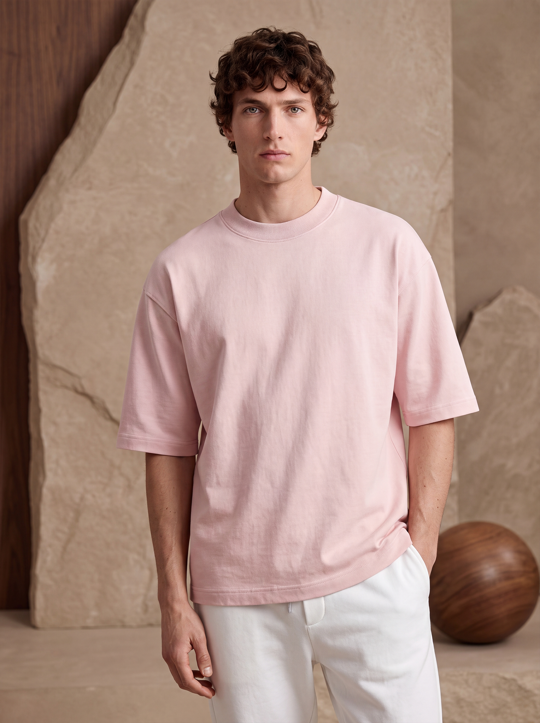 OVERSIZED TEE ESSENTIALS - Pink