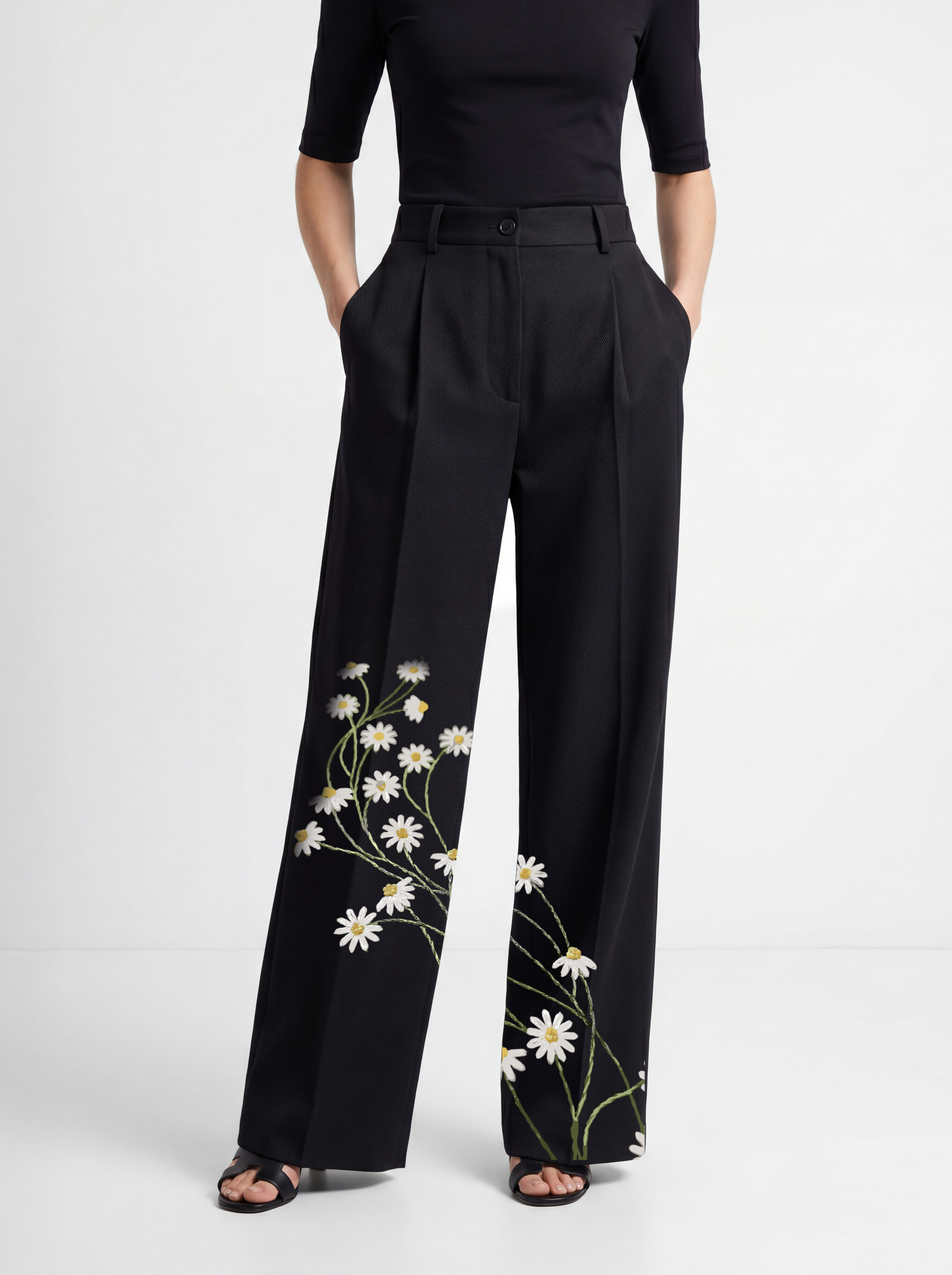WOMEN TROUSER GARBADINE - Stem theory