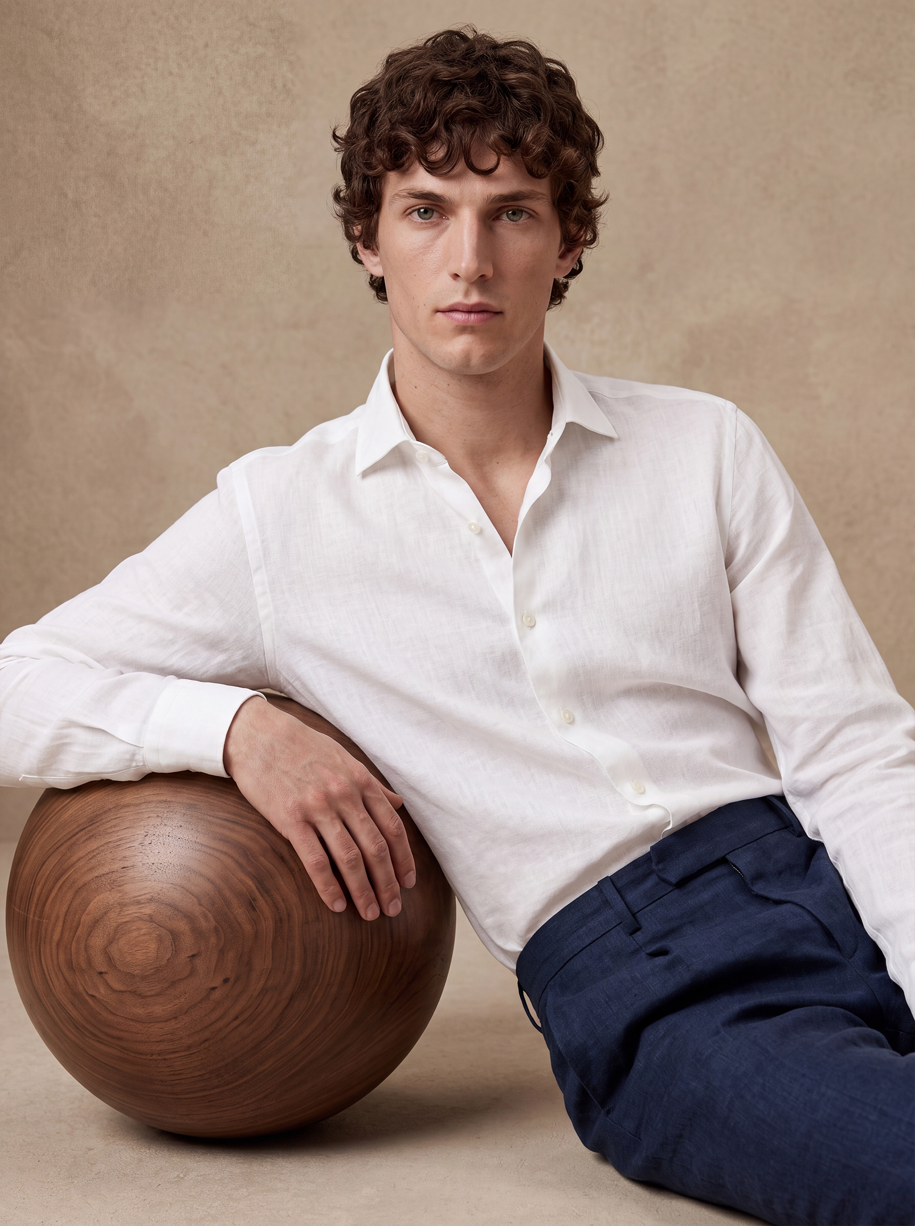 LINEN SHIRT - White