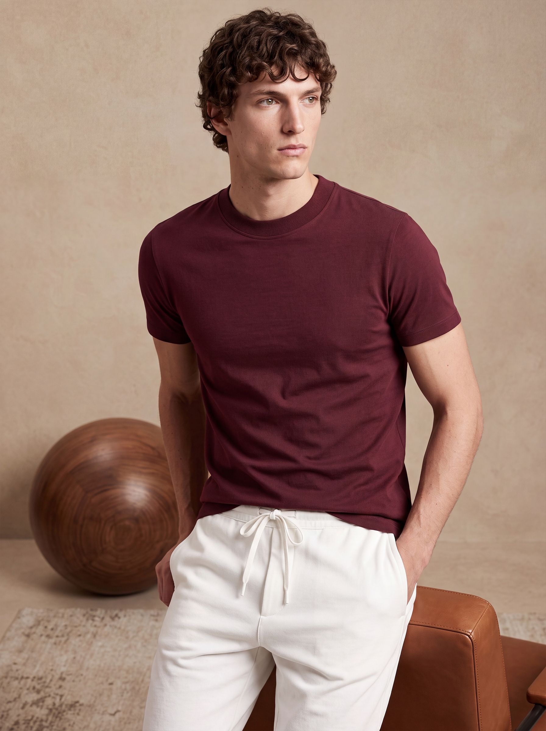 PERFECT TEE - Maroon