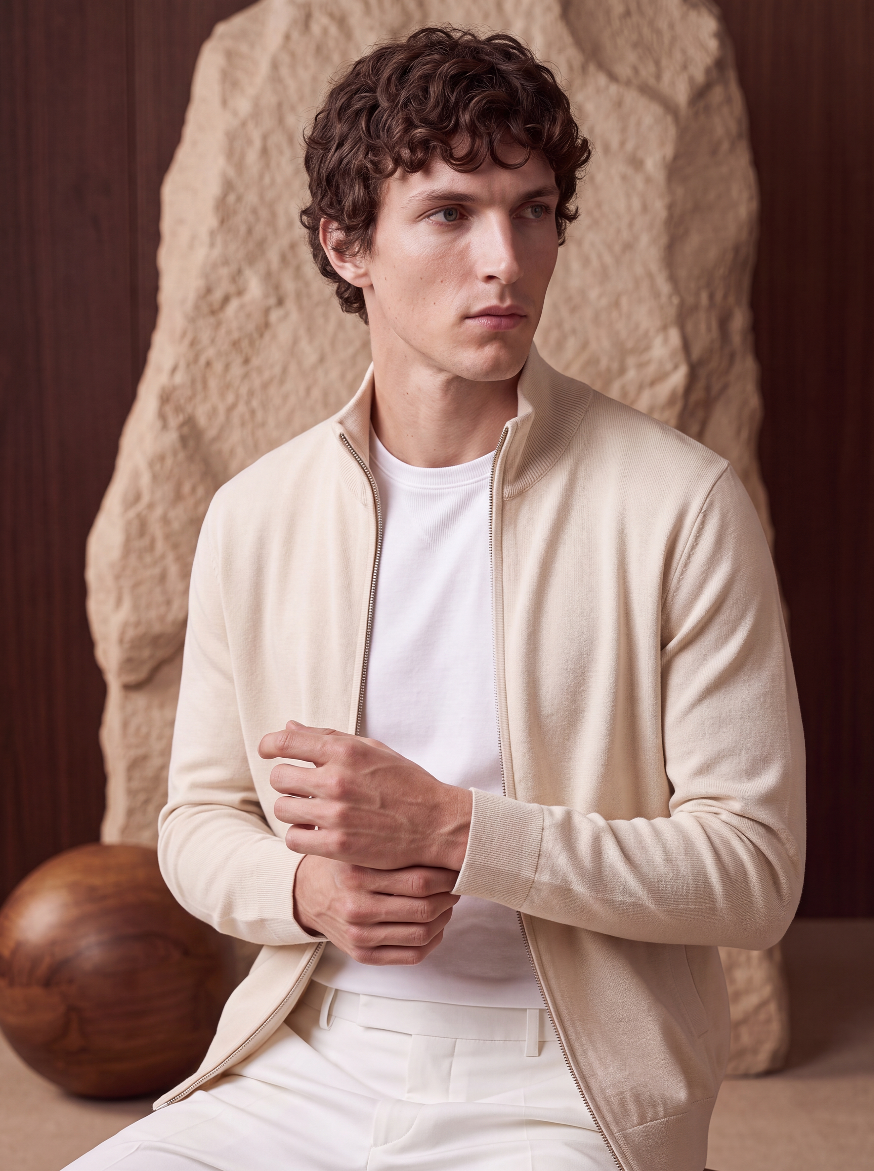 VISCOSE SHACKET - Cream