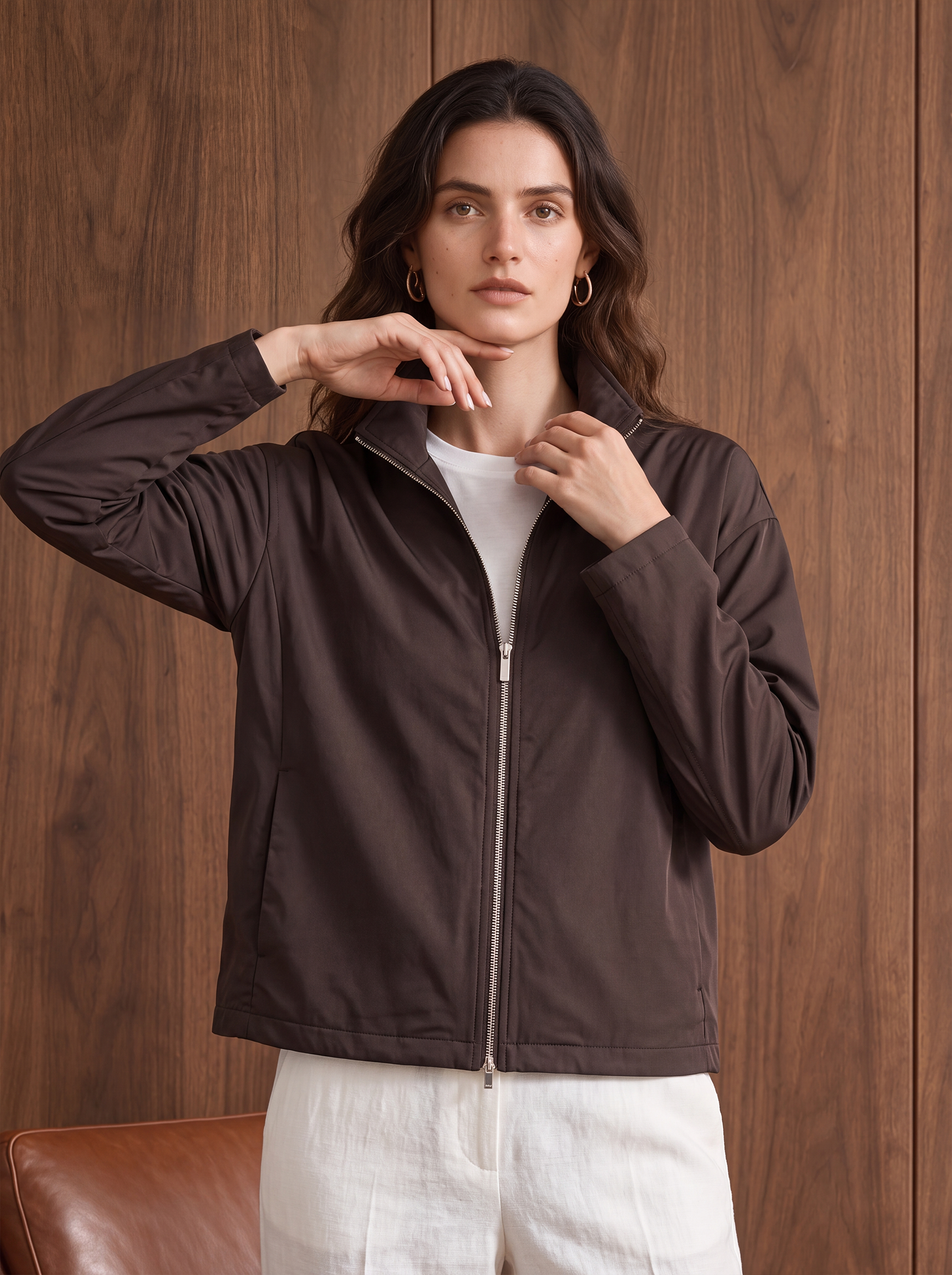Women's RELAX JACKET - Brown