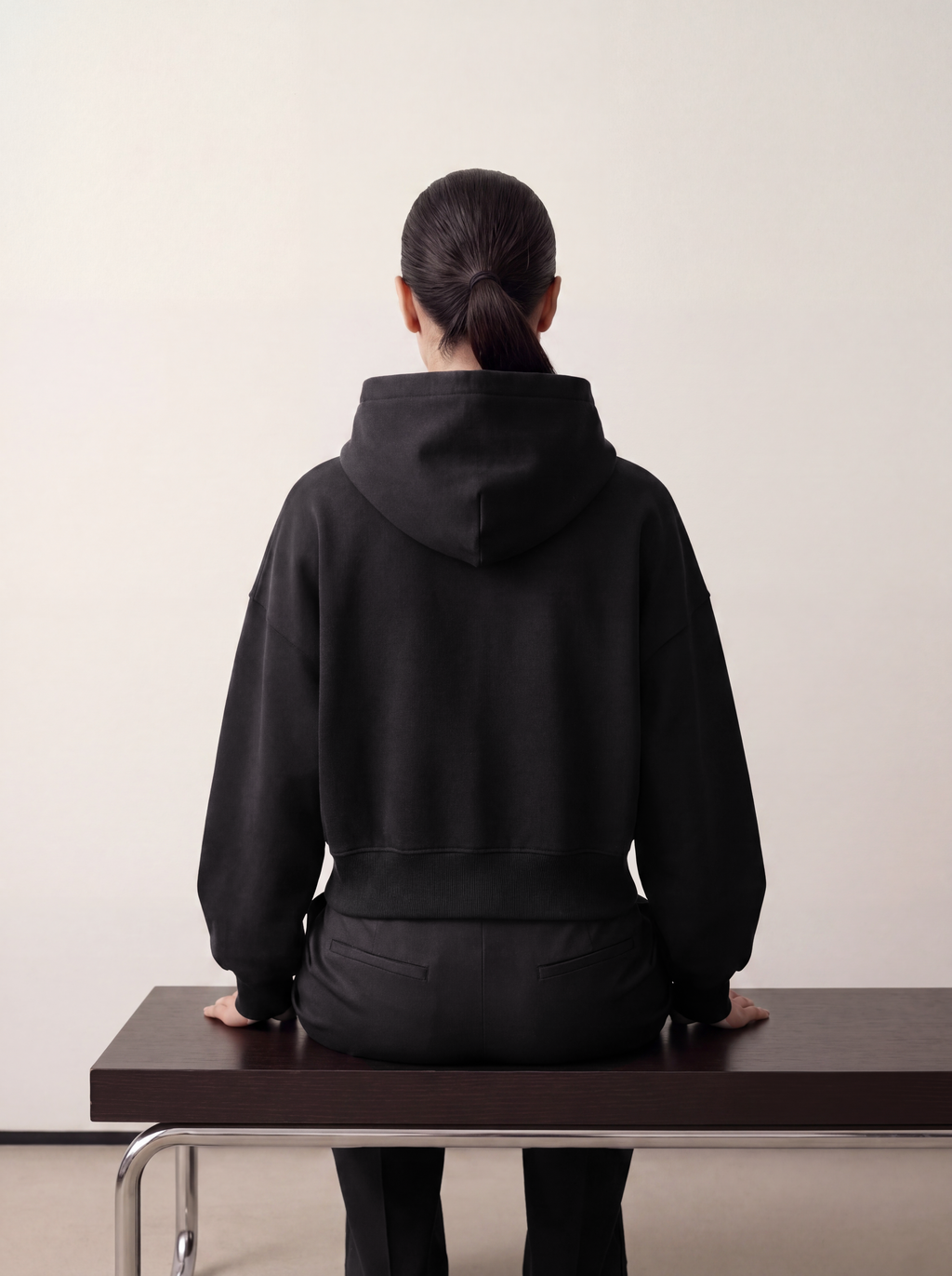 Women's OVERSIZED HOODIE - Essentials Black
