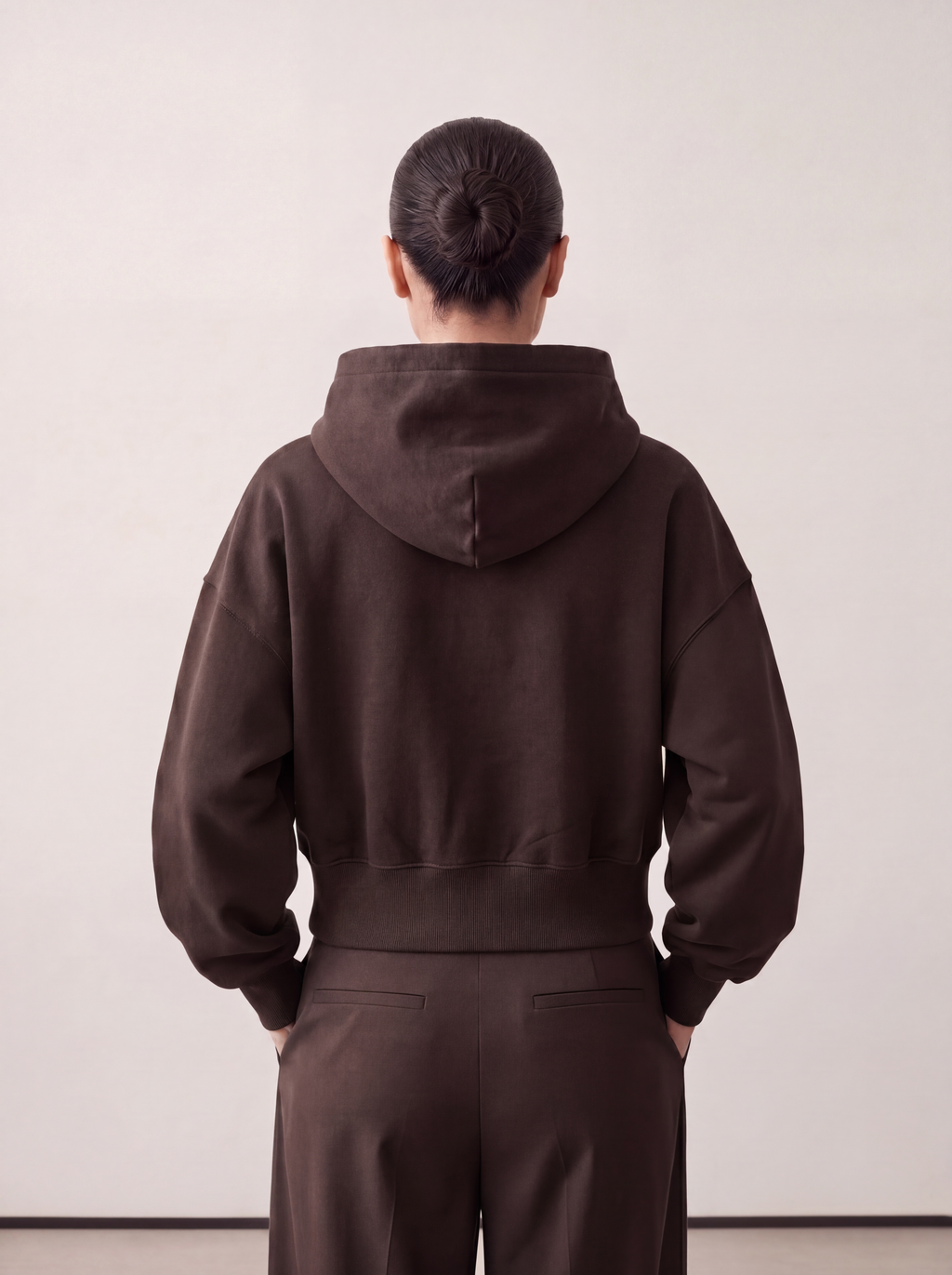 Women's OVERSIZED HOODIE - Essentials Brown