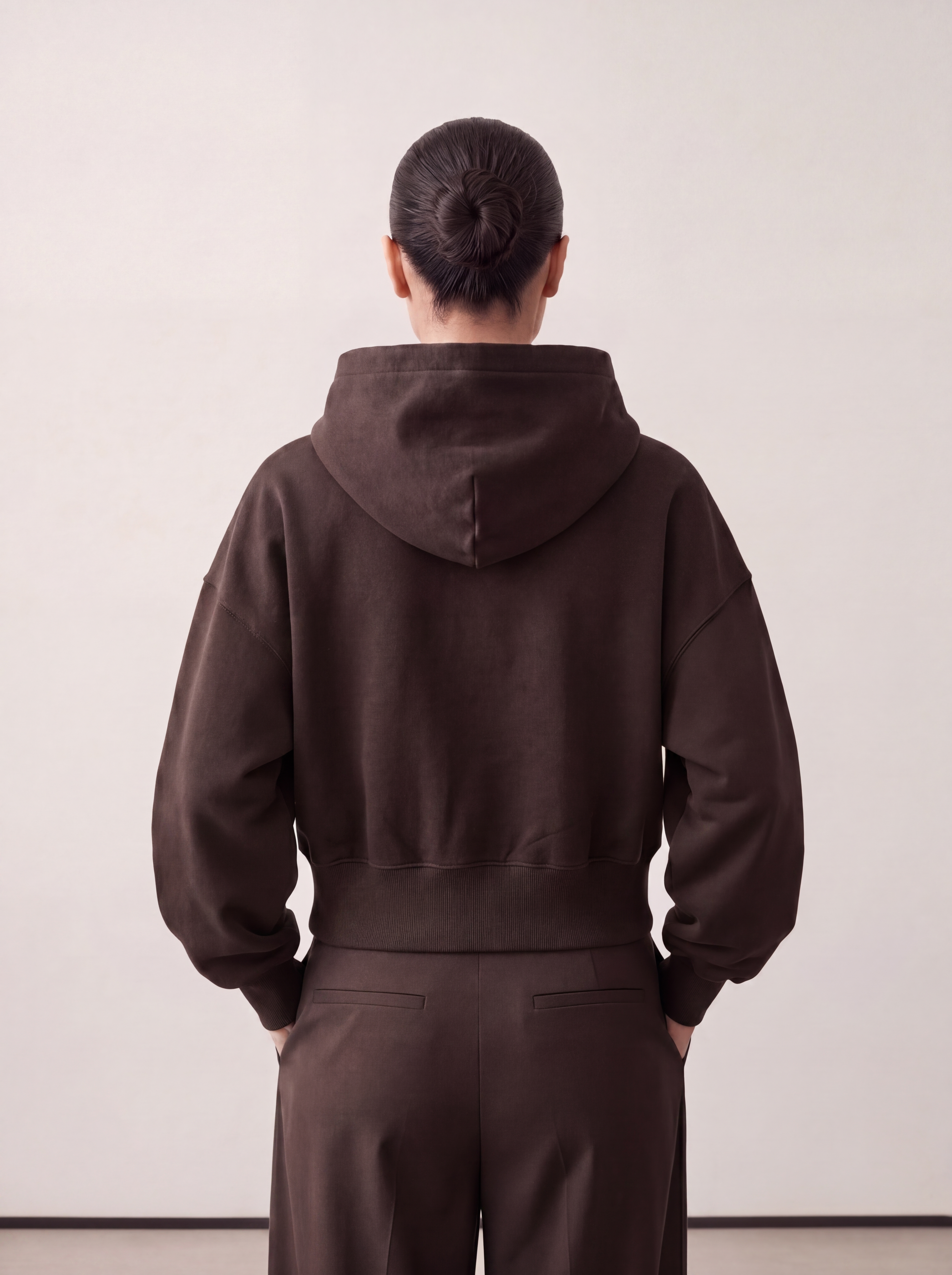 Women's OVERSIZED HOODIE - Essentials Brown