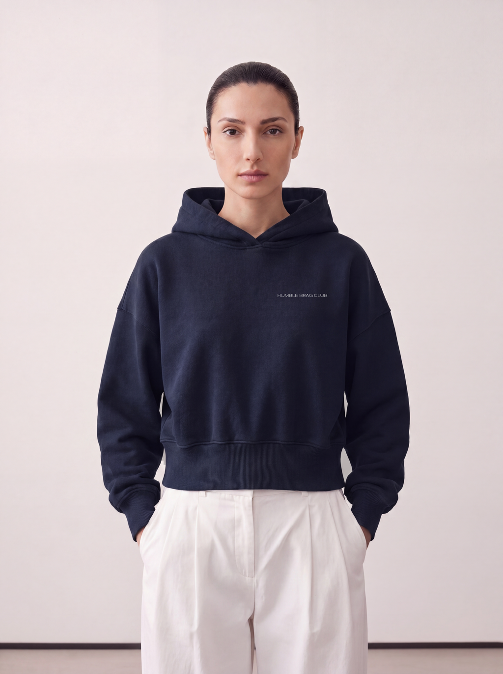 Women's OVERSIZED HOODIE - Blue lap