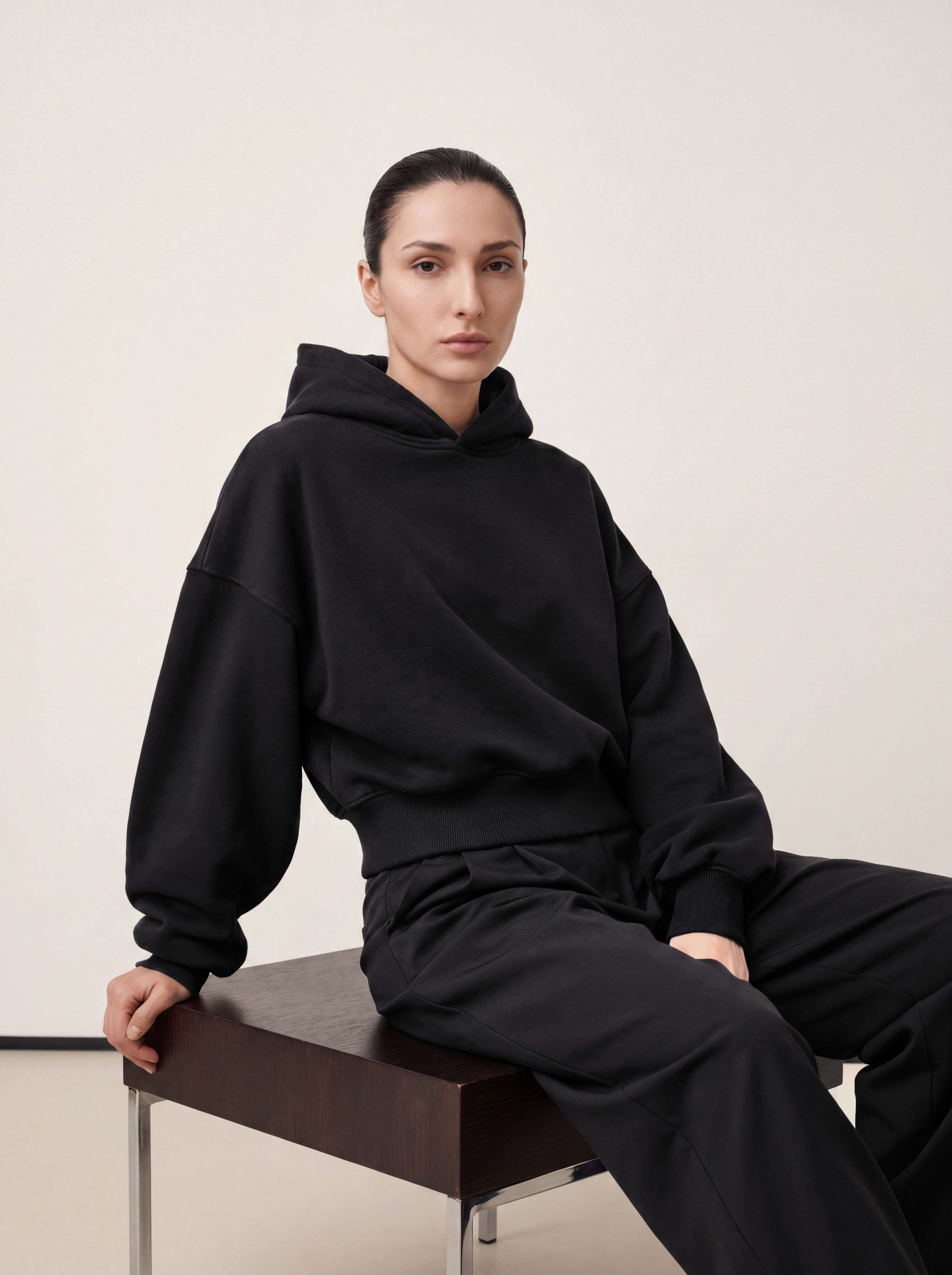 Women's OVERSIZED HOODIE - Essentials Black