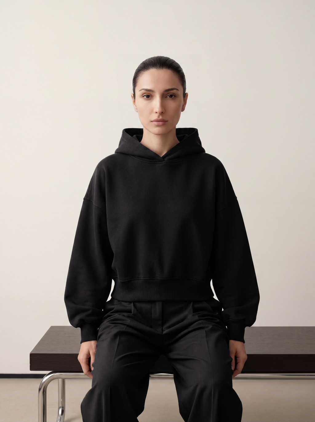 Women's OVERSIZED HOODIE - Essentials Black