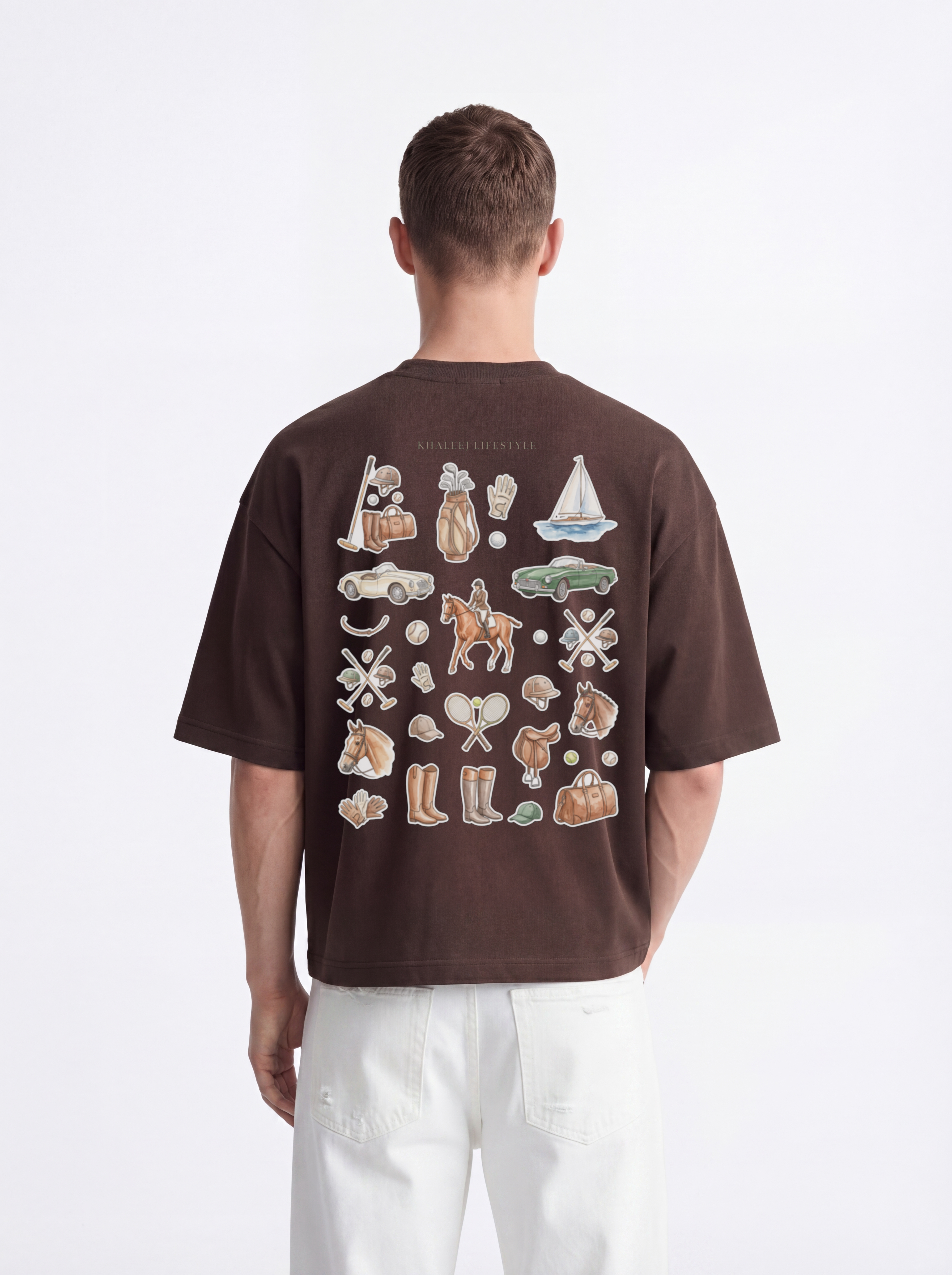 OVERSIZED TEE - Khaleeji lifestyle brown