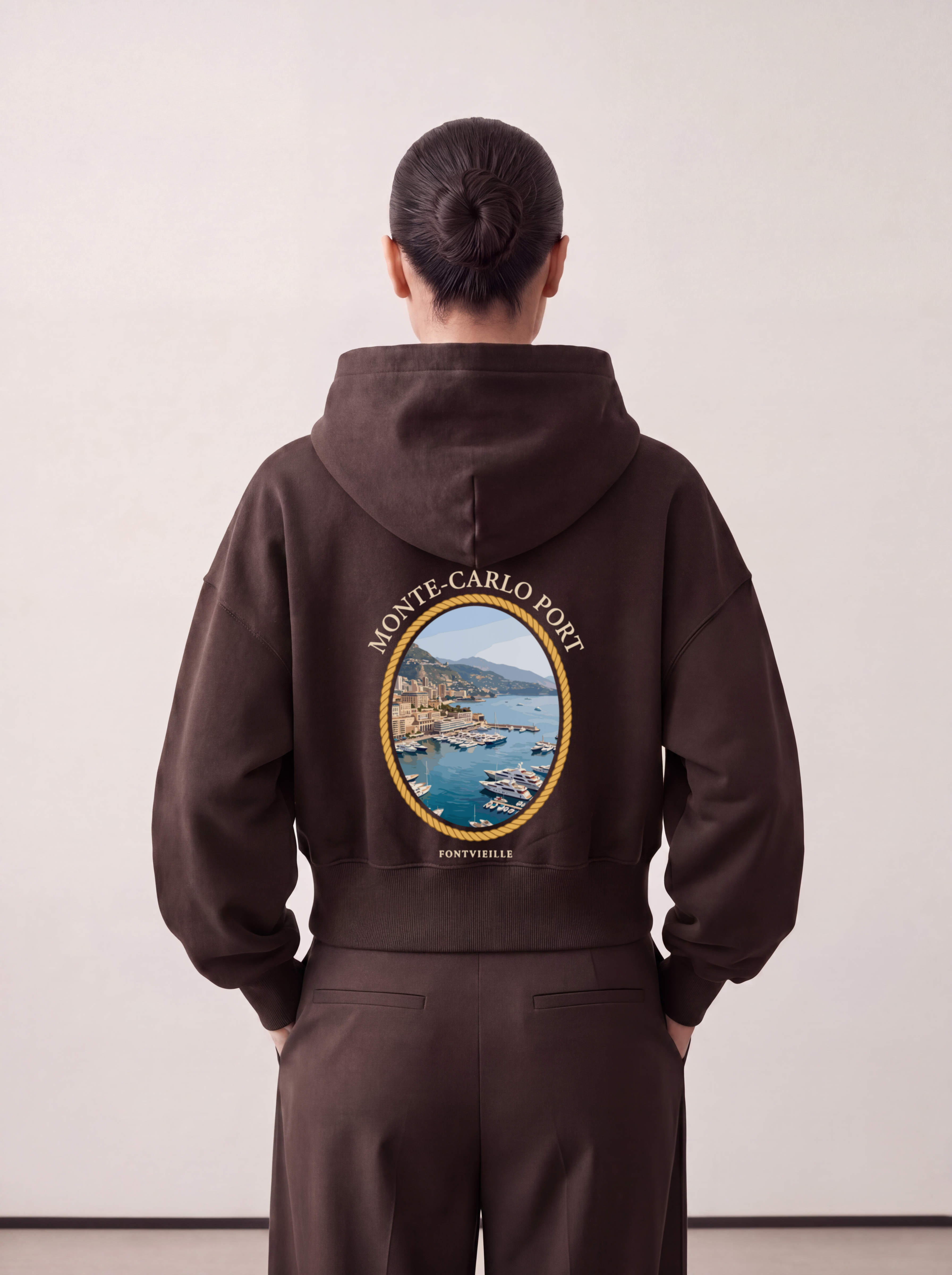Women's OVERSIZED HOODIE - Monte carlo port hub