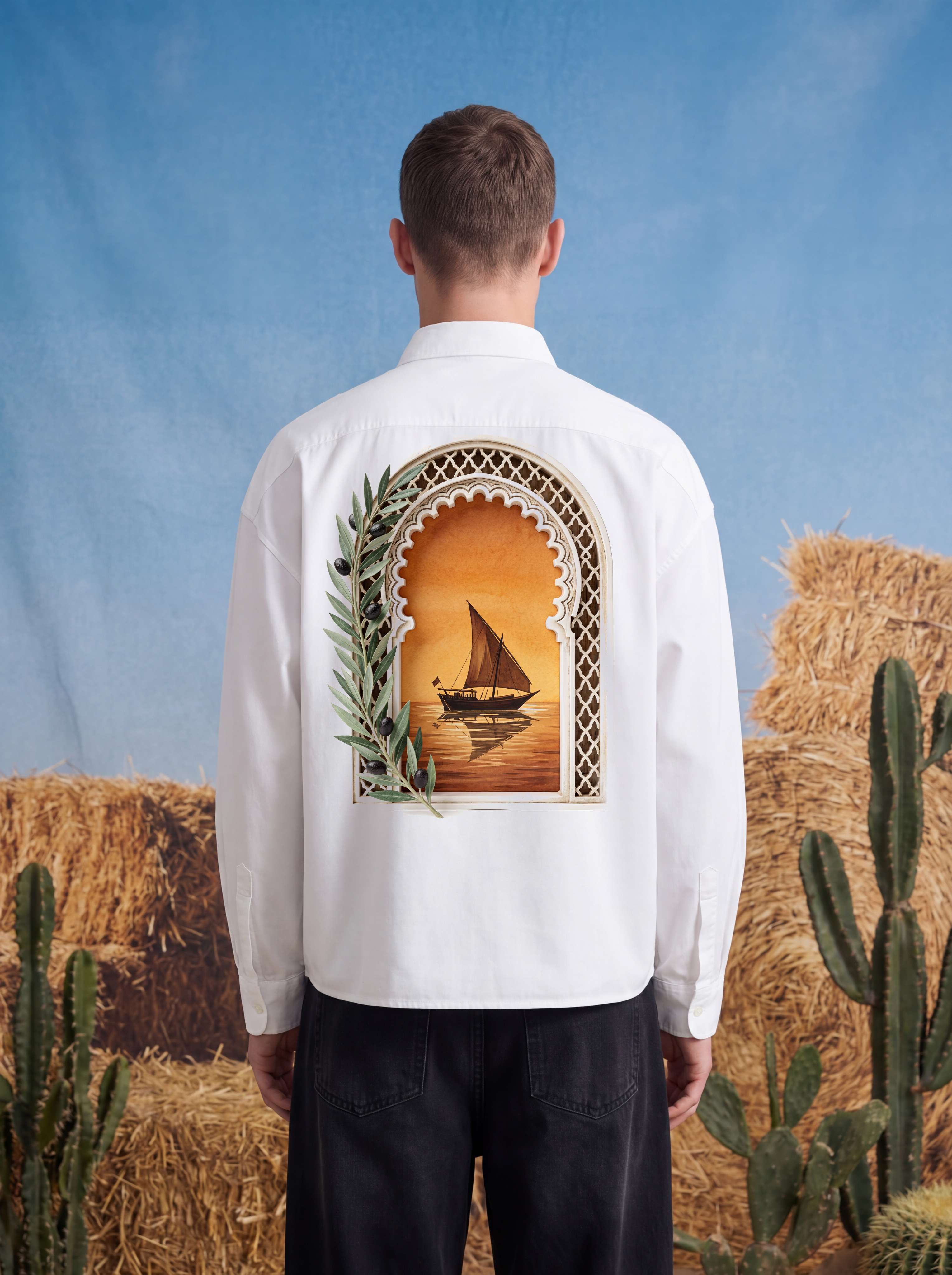 OXFORD SHIRT - Orange paradise