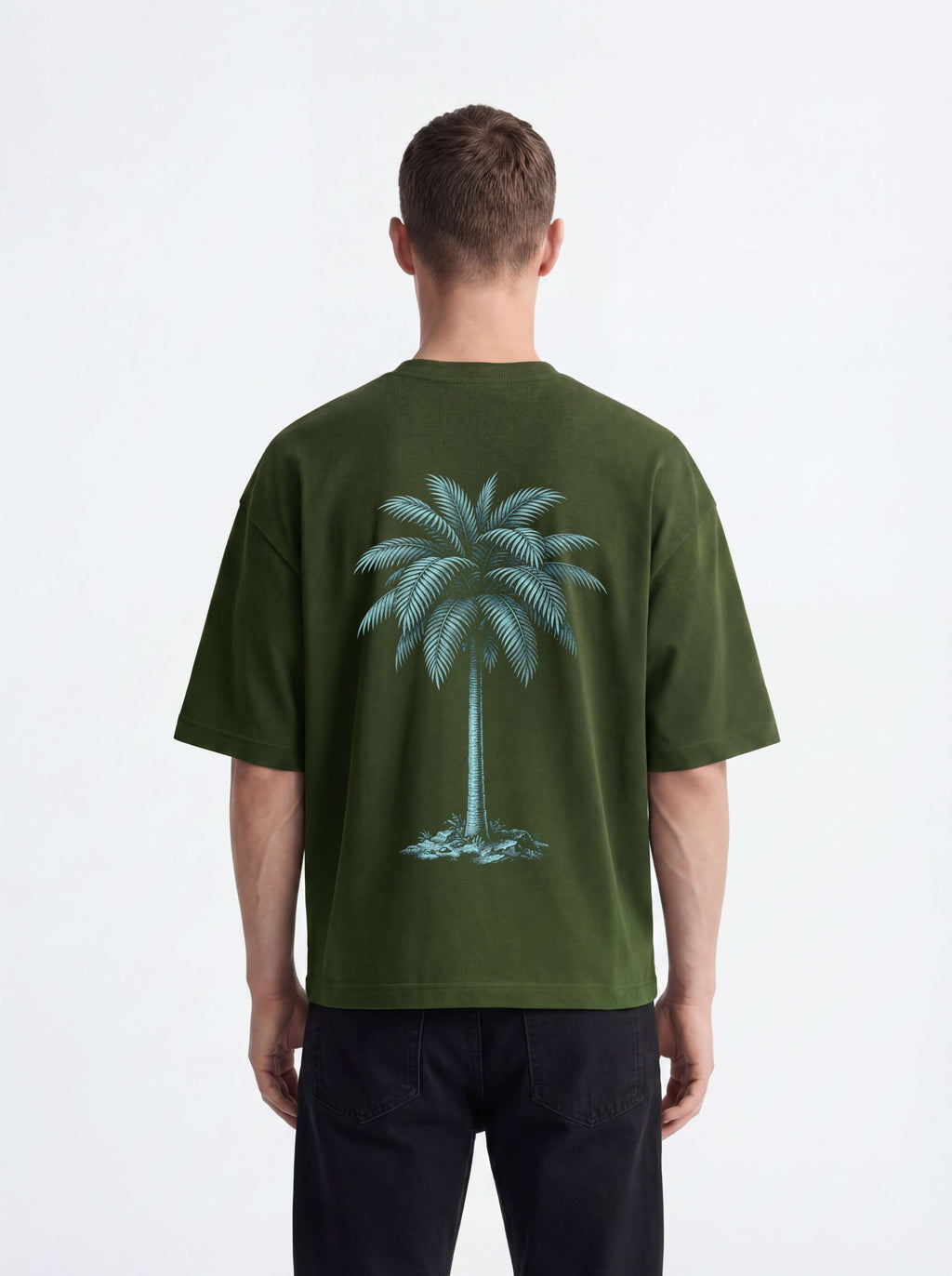 OVERSIZED TEE - Palm on time