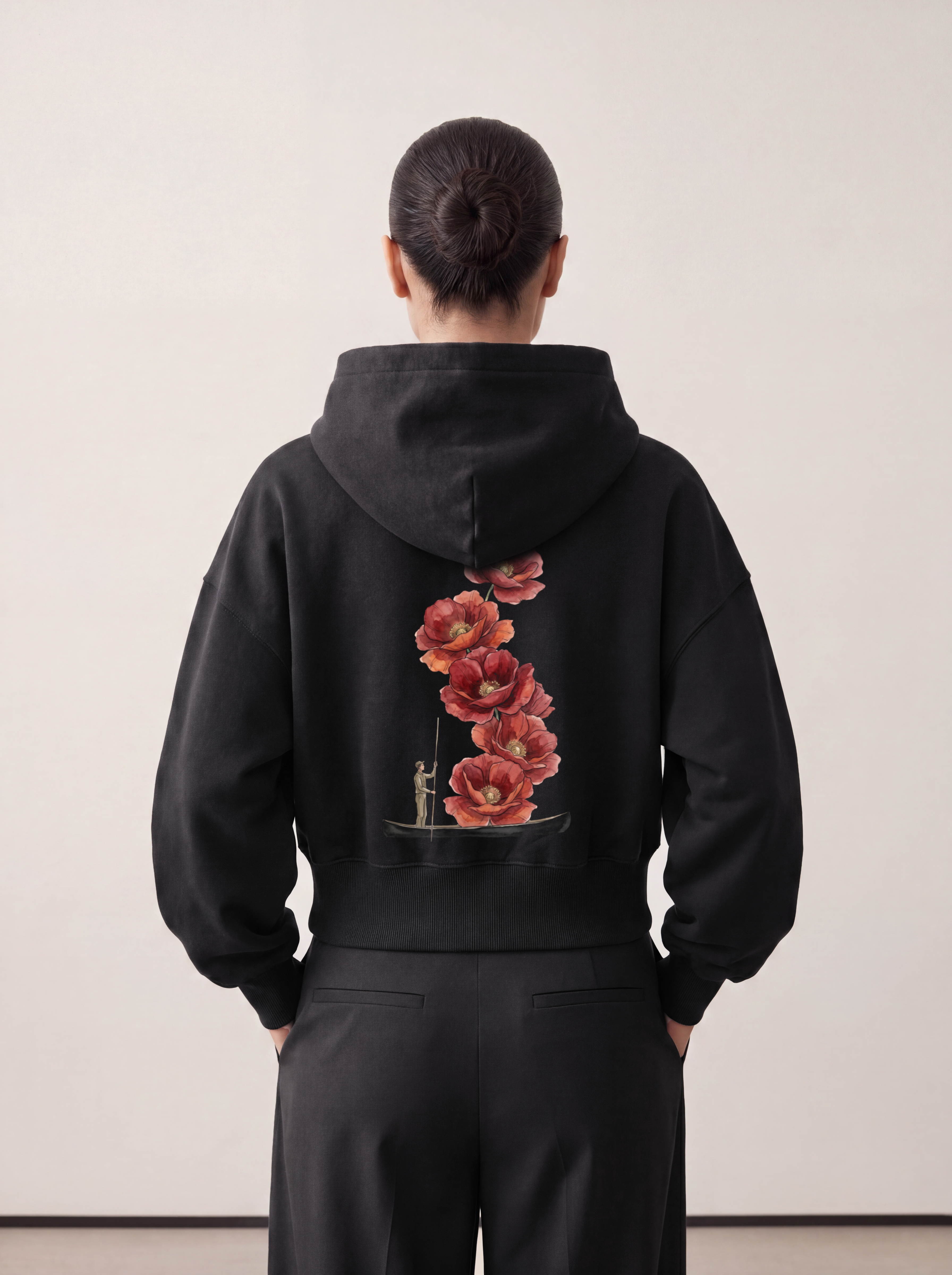 Women's OVERSIZED HOODIE - Poppy drift