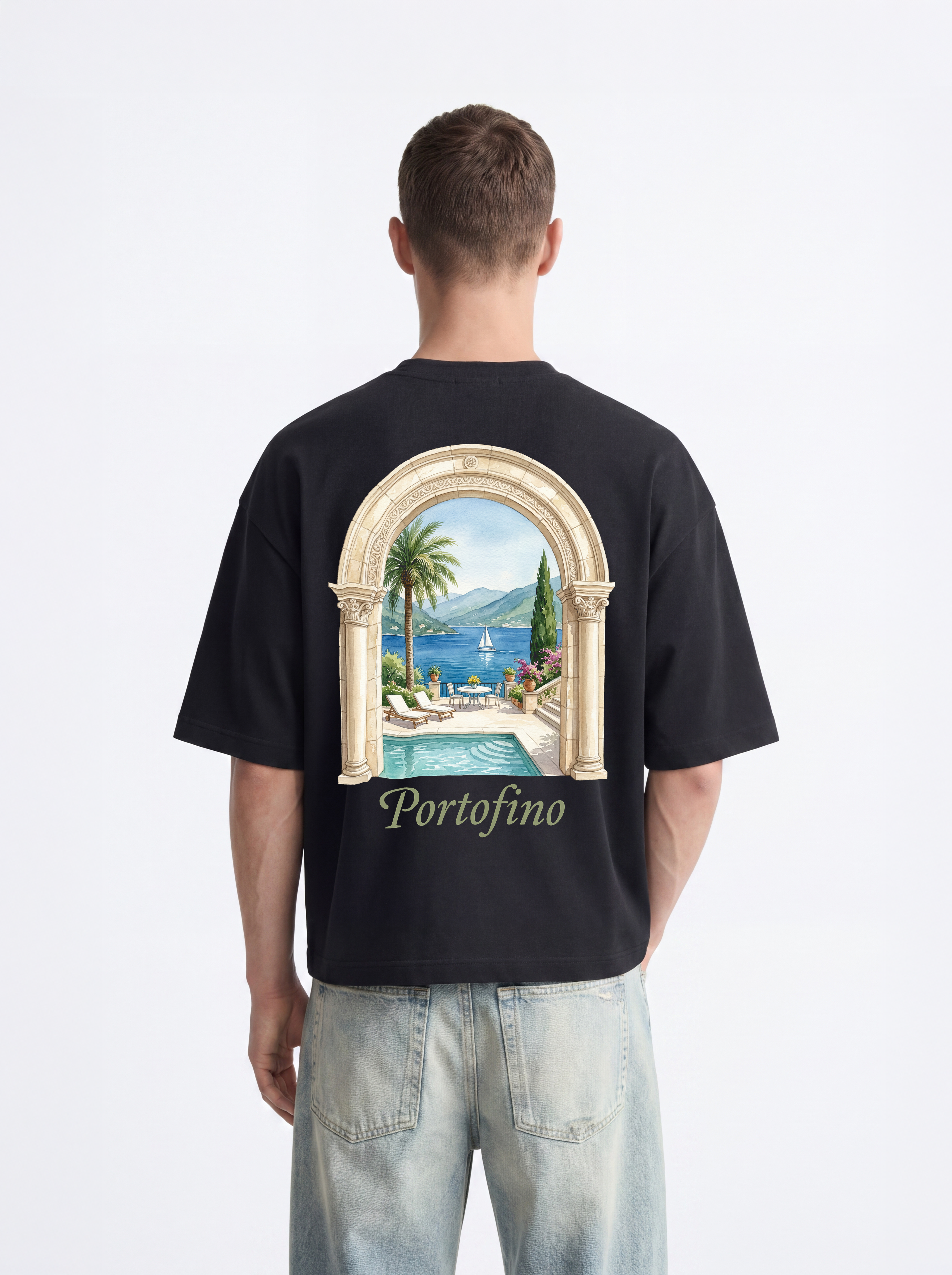 OVERSIZED TEE - Portofino Escape