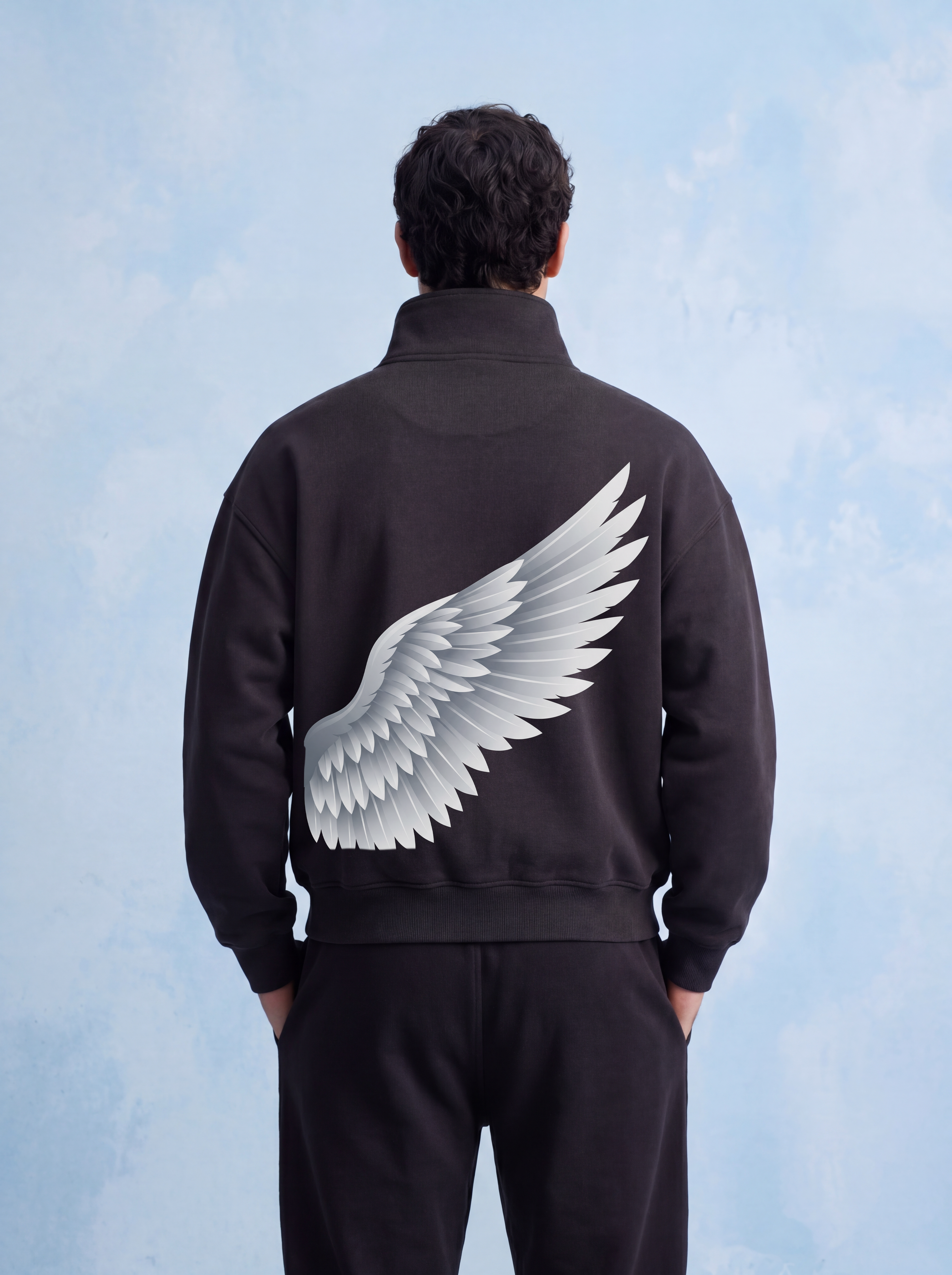 QUARTER ZIP - Shield of wing