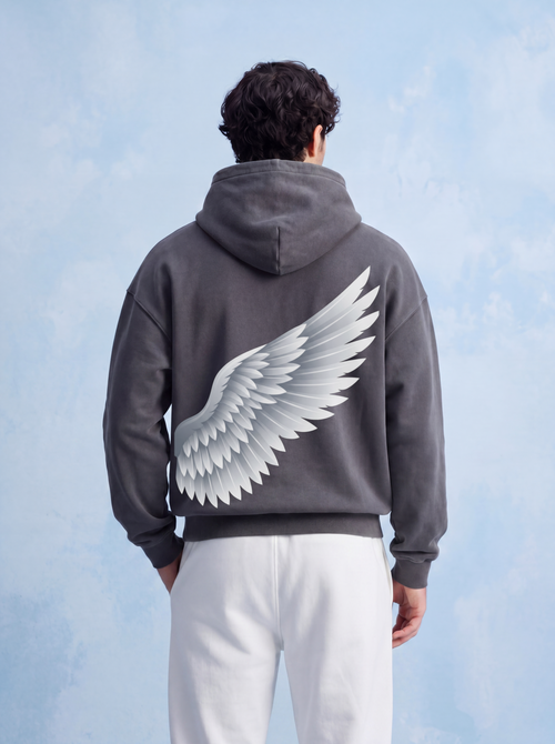 OVERSIZED HOODIE - Shield of wing