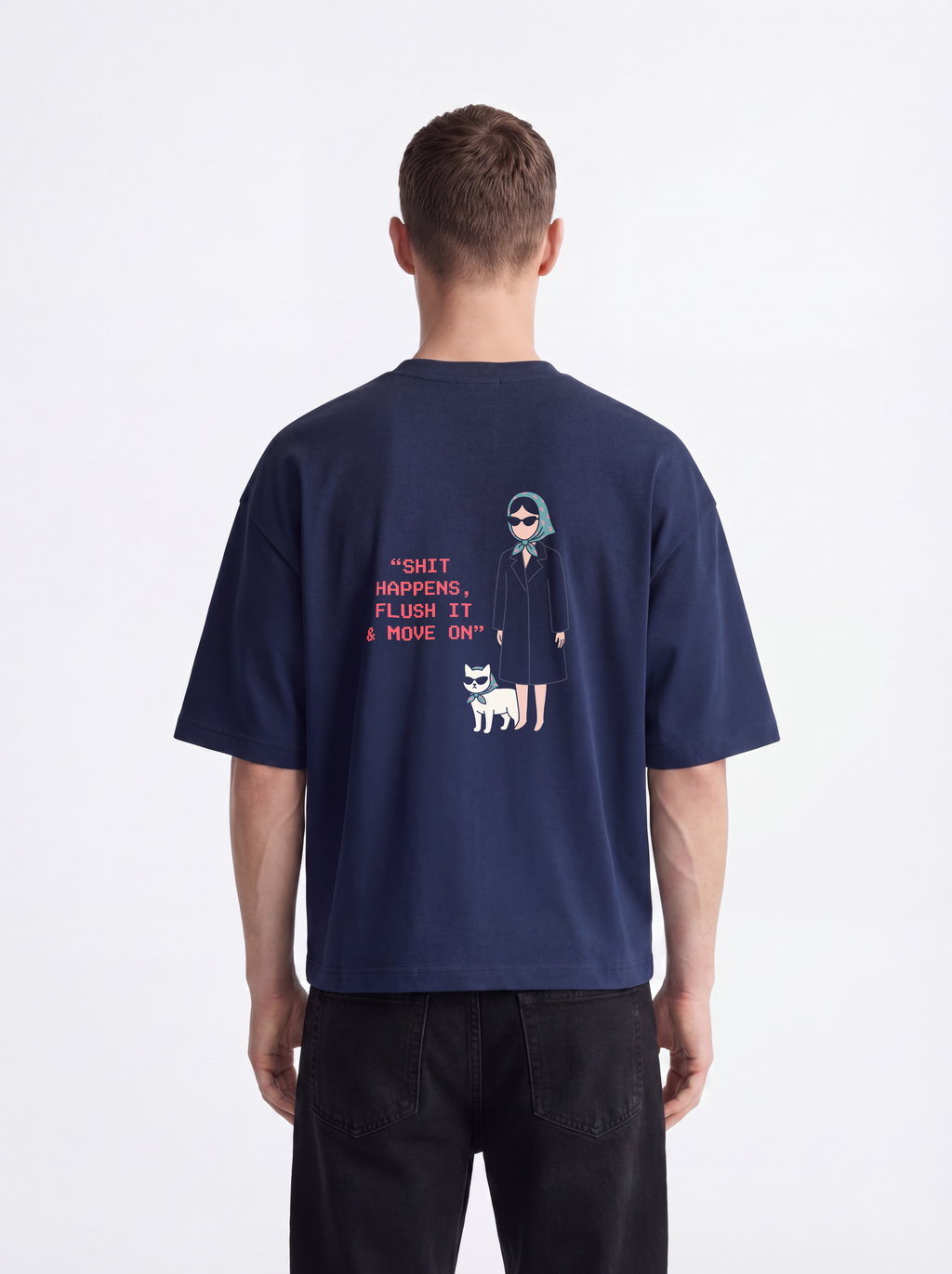 OVERSIZED TEE - Sh*t happens