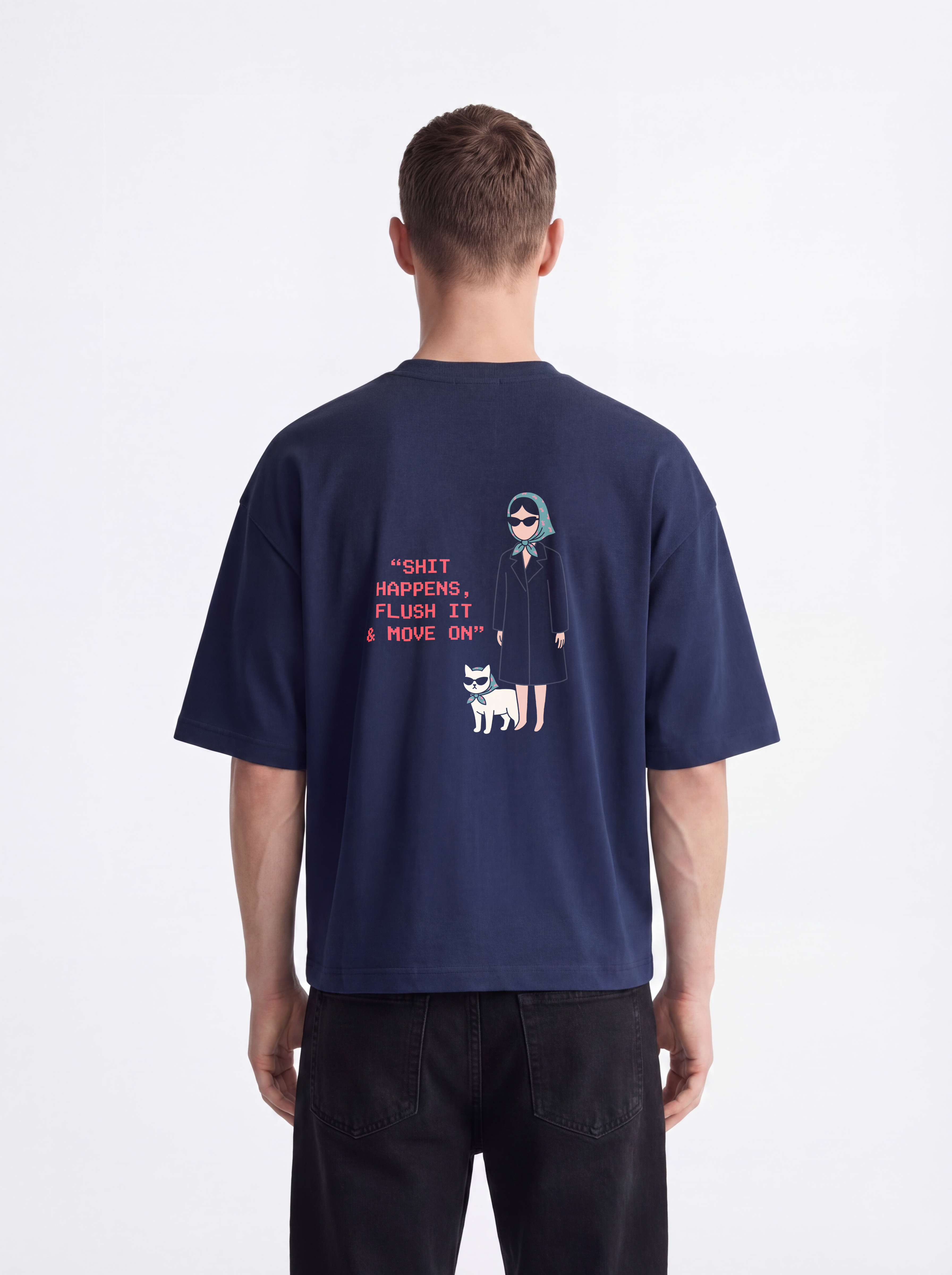 OVERSIZED TEE - Sh*t happens